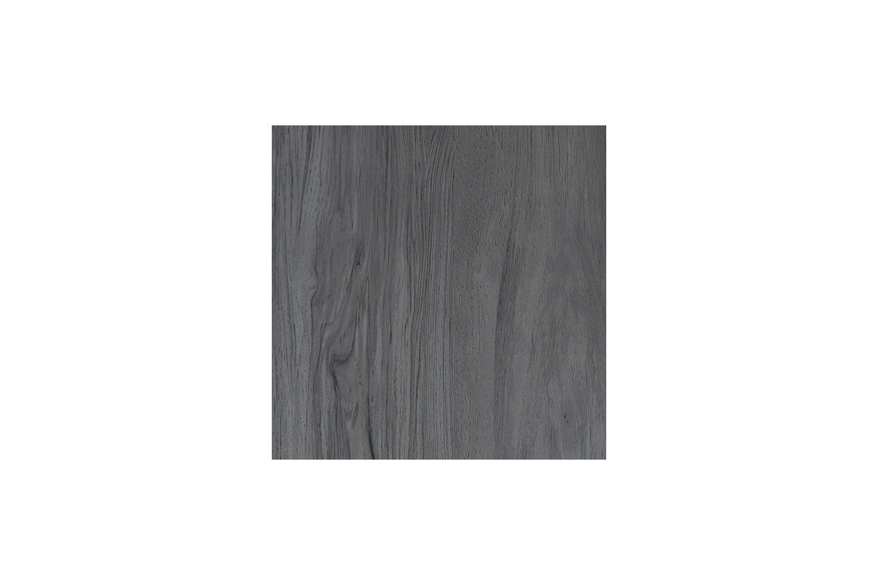 Lodanna Gray Queen LED Upholstered Panel Bed