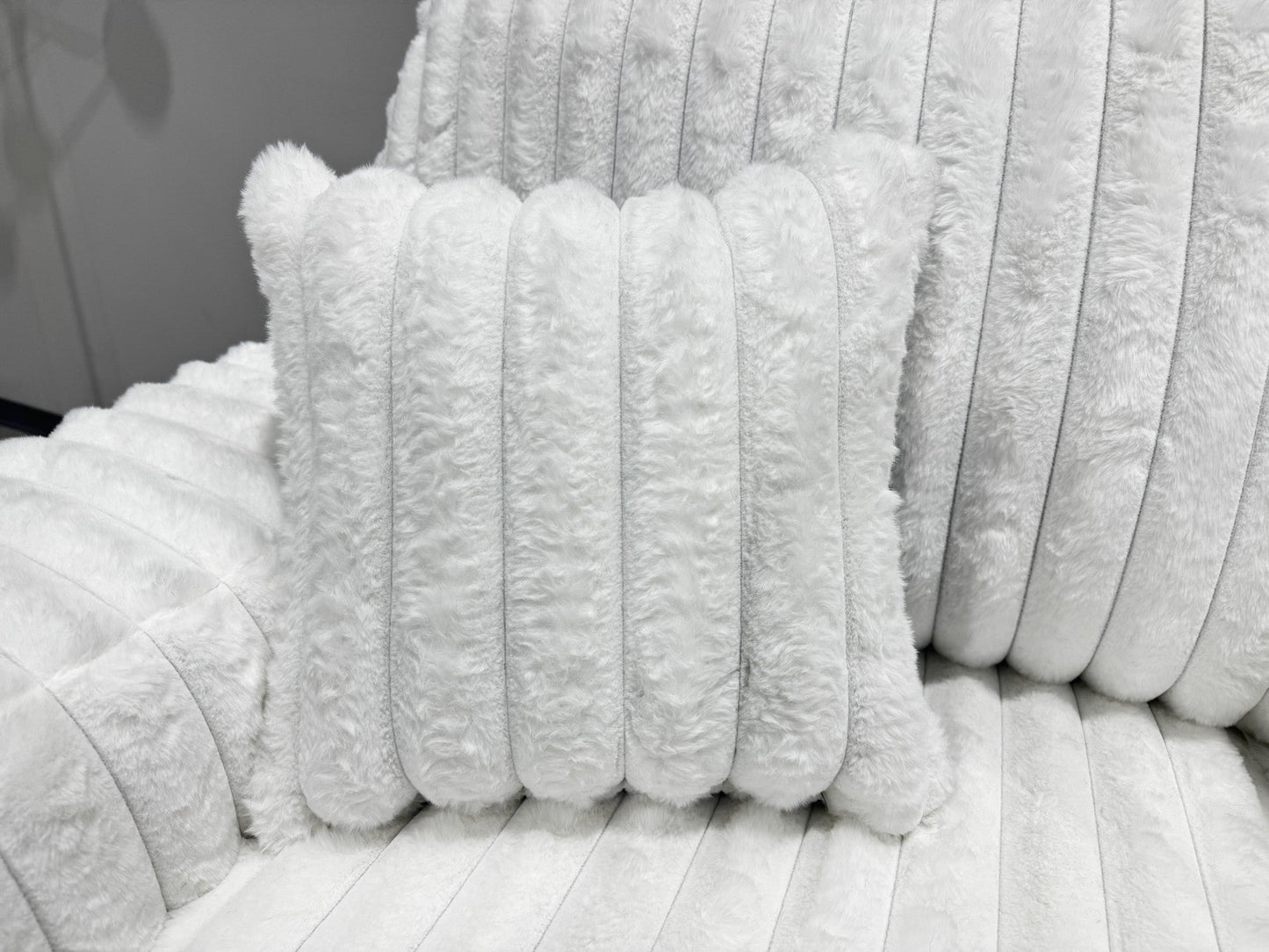 S319 Sofa and Loveseat (Ivory)