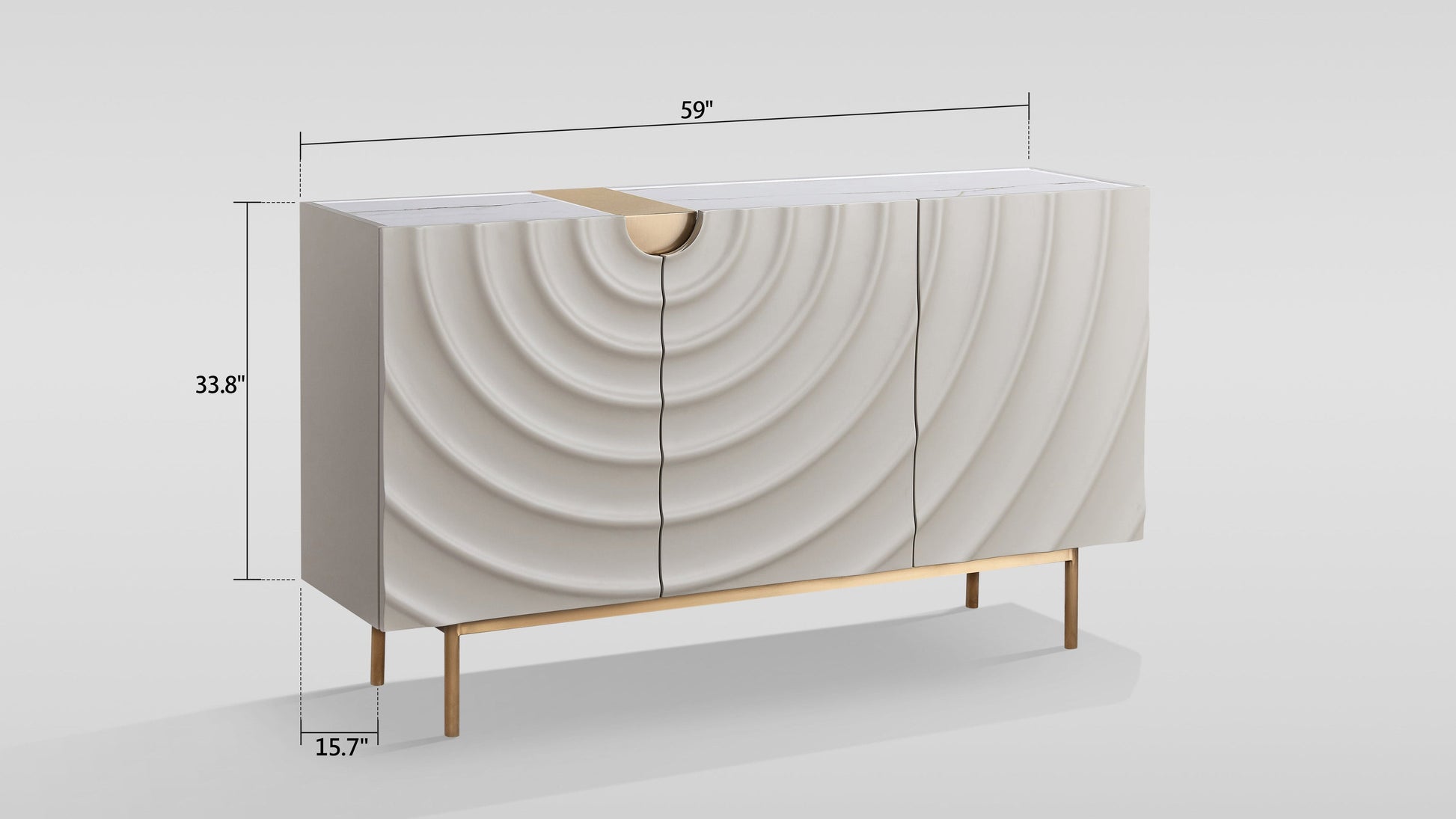 Onda Sideboard (Cream White)