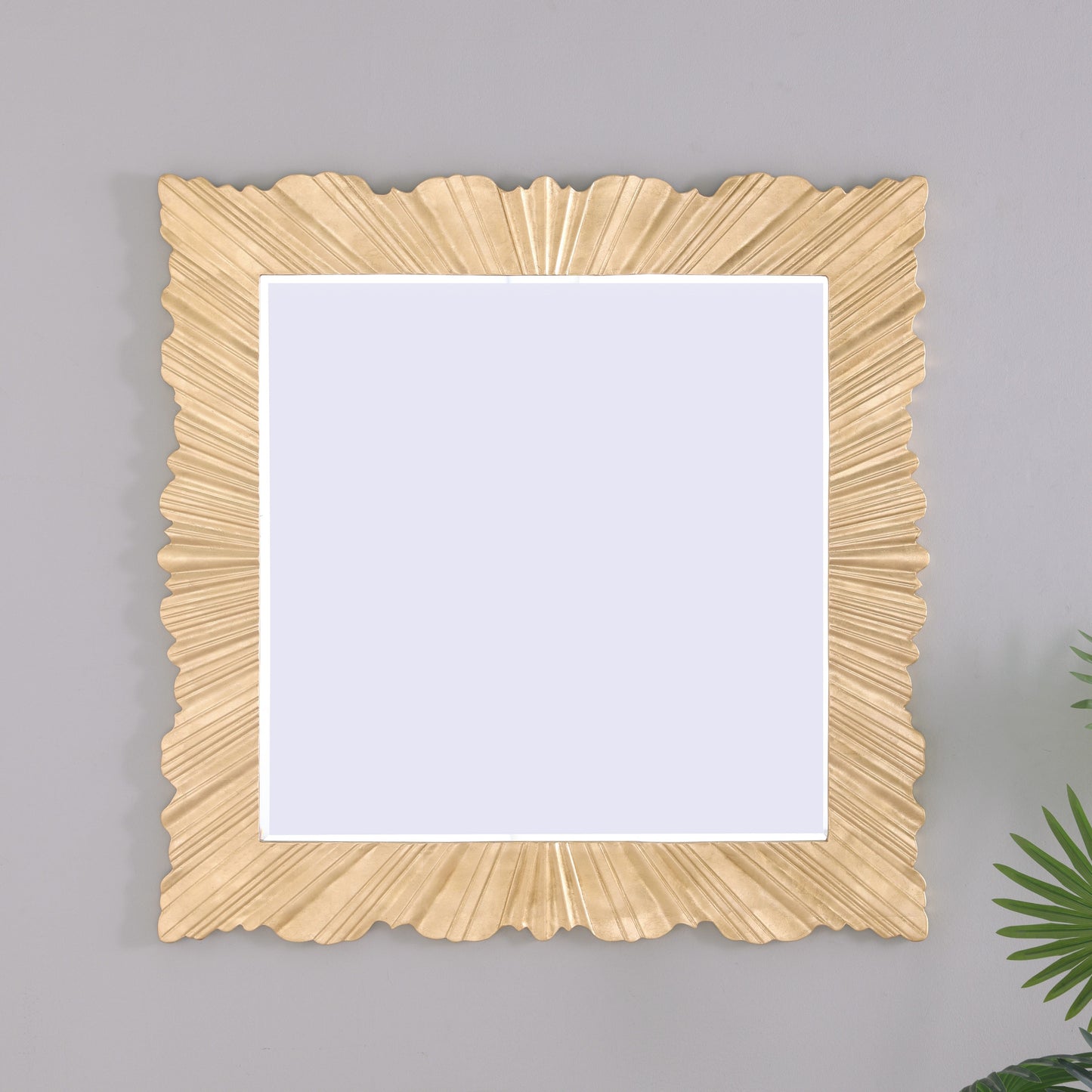 A-M09 Helios Gold Leaf Mirror
