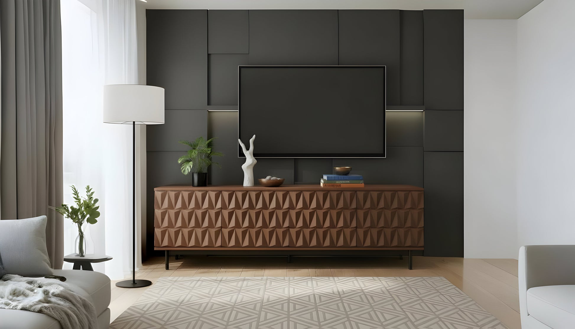 Annie TV Console (Walnut)