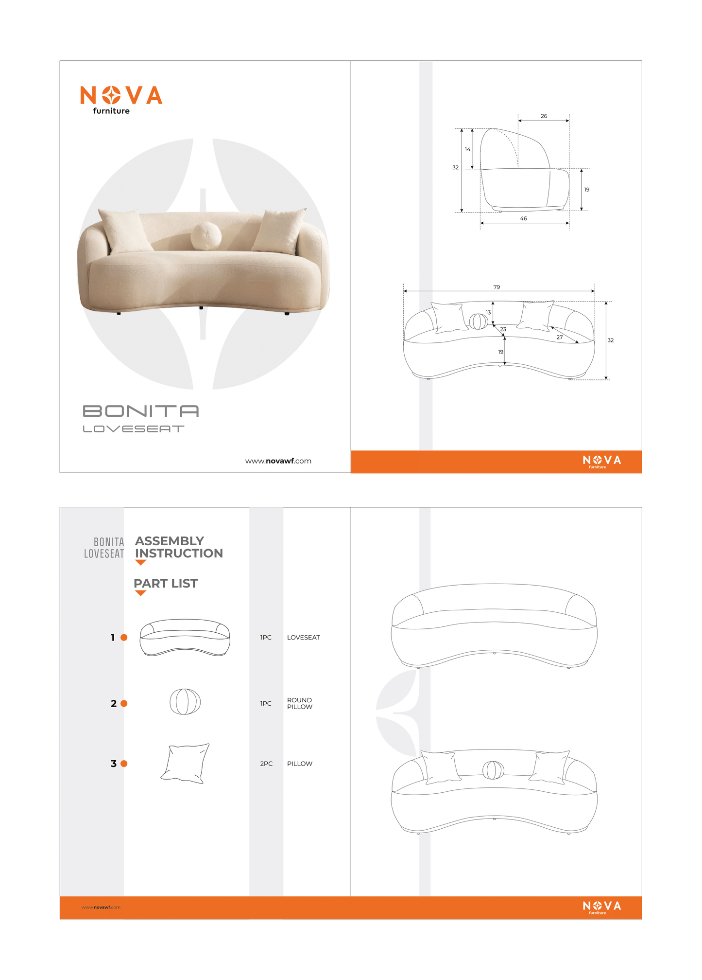 Bonita Green Velvet Sofa 91" & Loveseat 81"