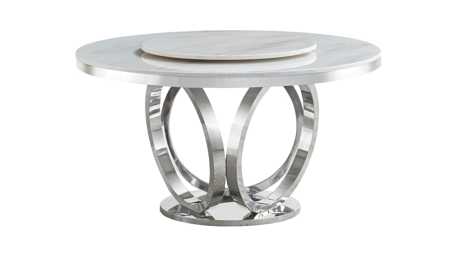 D615 Maxi Table (Cream/Chrome)