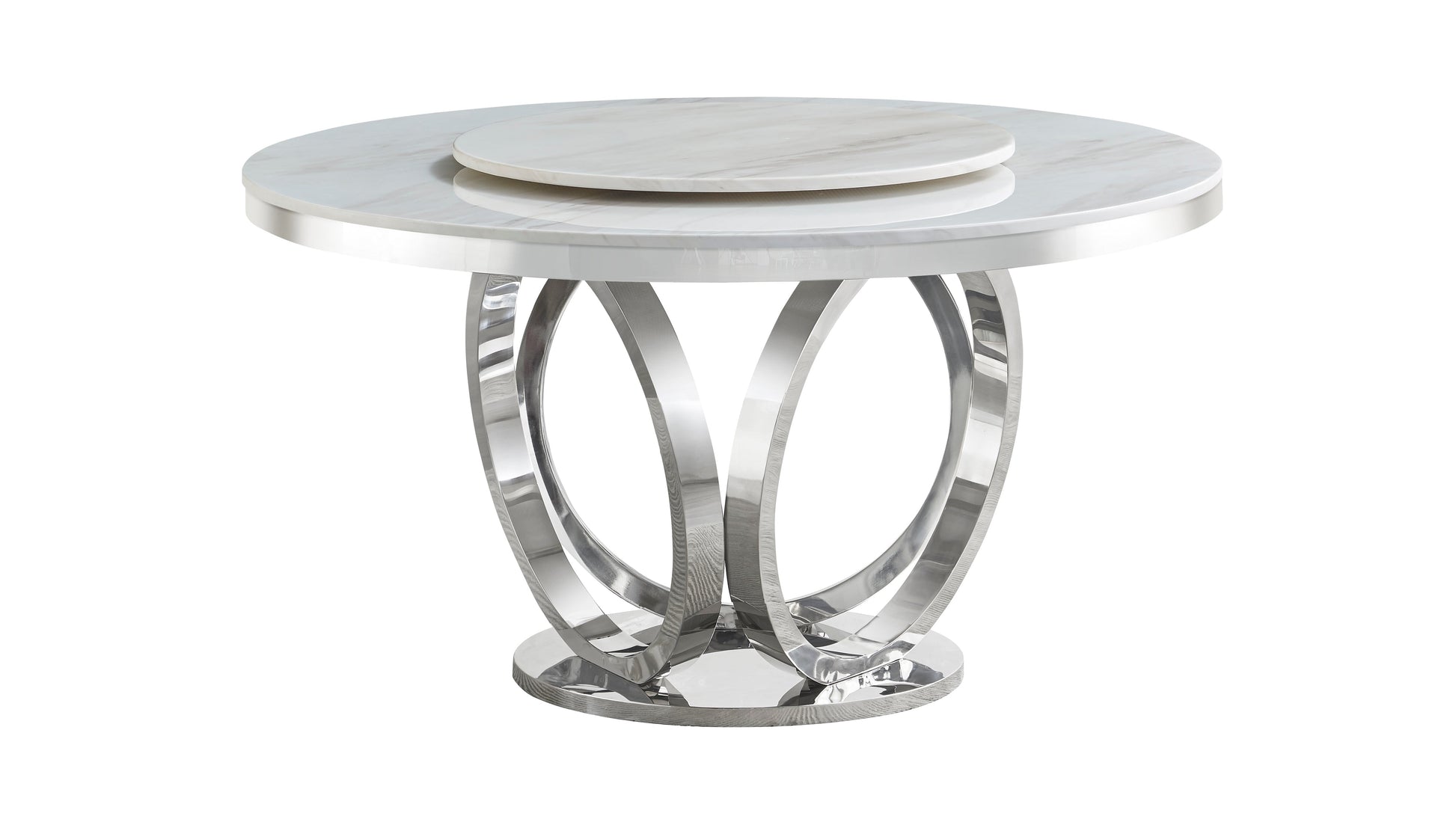 D615 Maxi Table (Cream/Chrome)