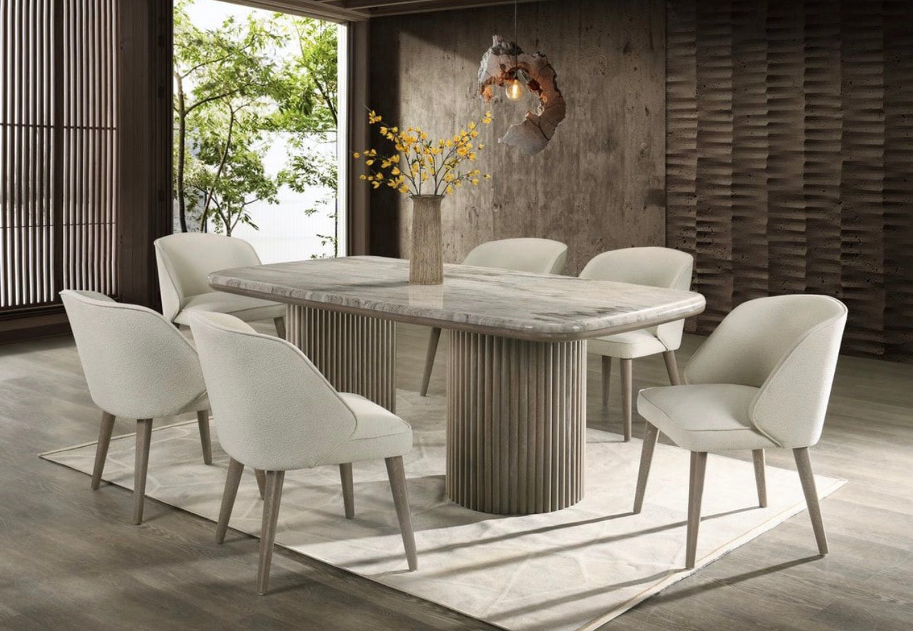 SAMARA - (GENUINE MARBLE) Table & 6-Chairs

DUBAI 3PC Sand Power Reclining Set