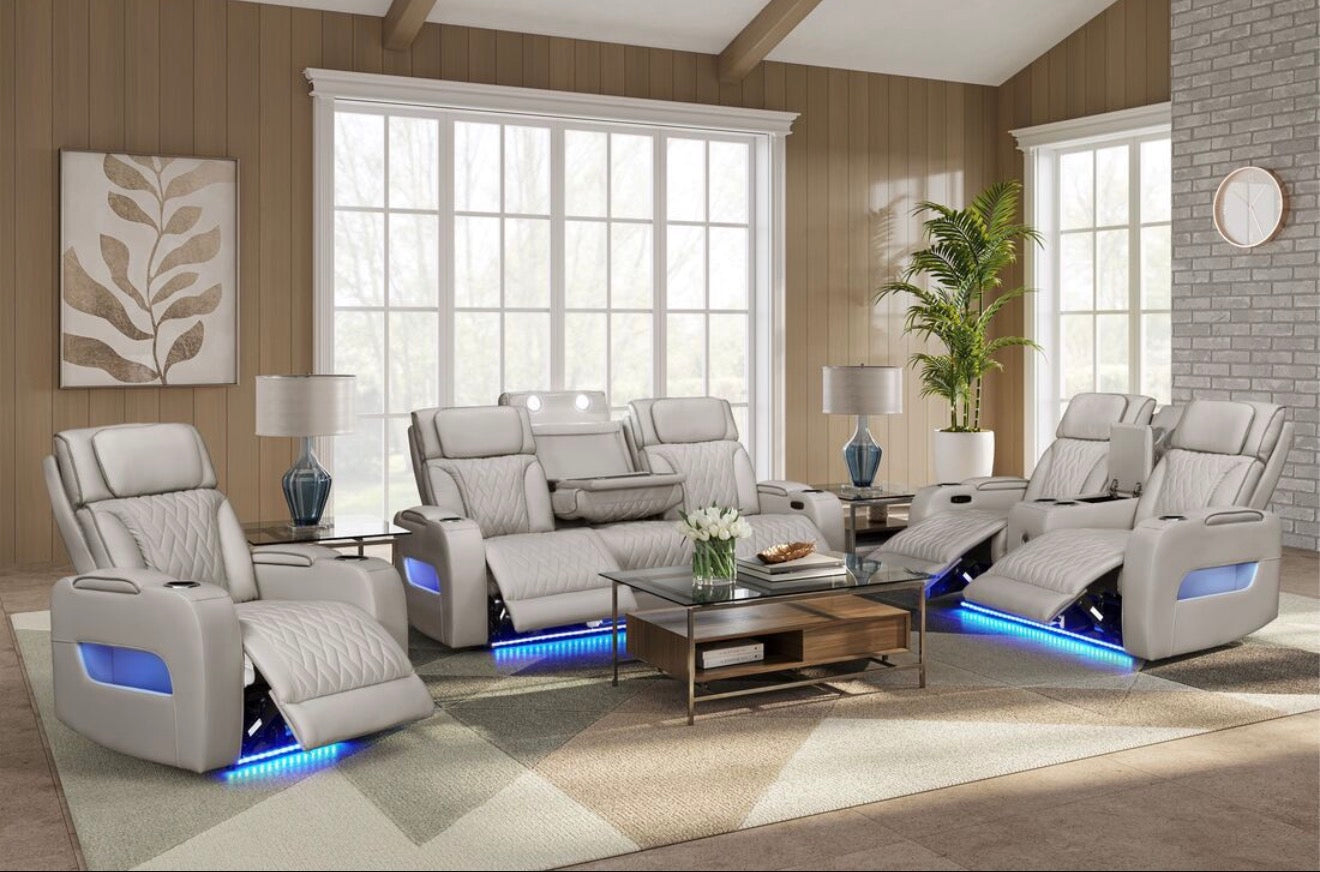 SAMARA - (GENUINE MARBLE) Table & 6-Chairs

DUBAI 3PC Sand Power Reclining Set