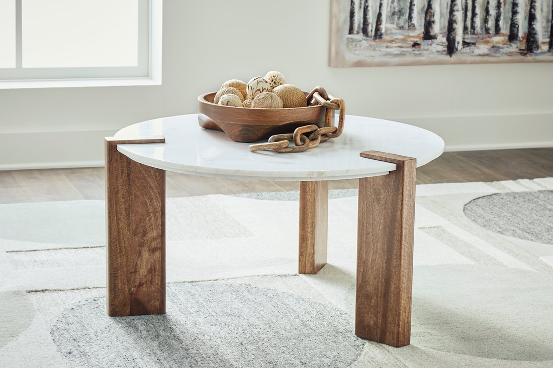 Albert21 - 3PC Reclining Set (Performance Fabric) and Ashley T652-8 Cocktail Table