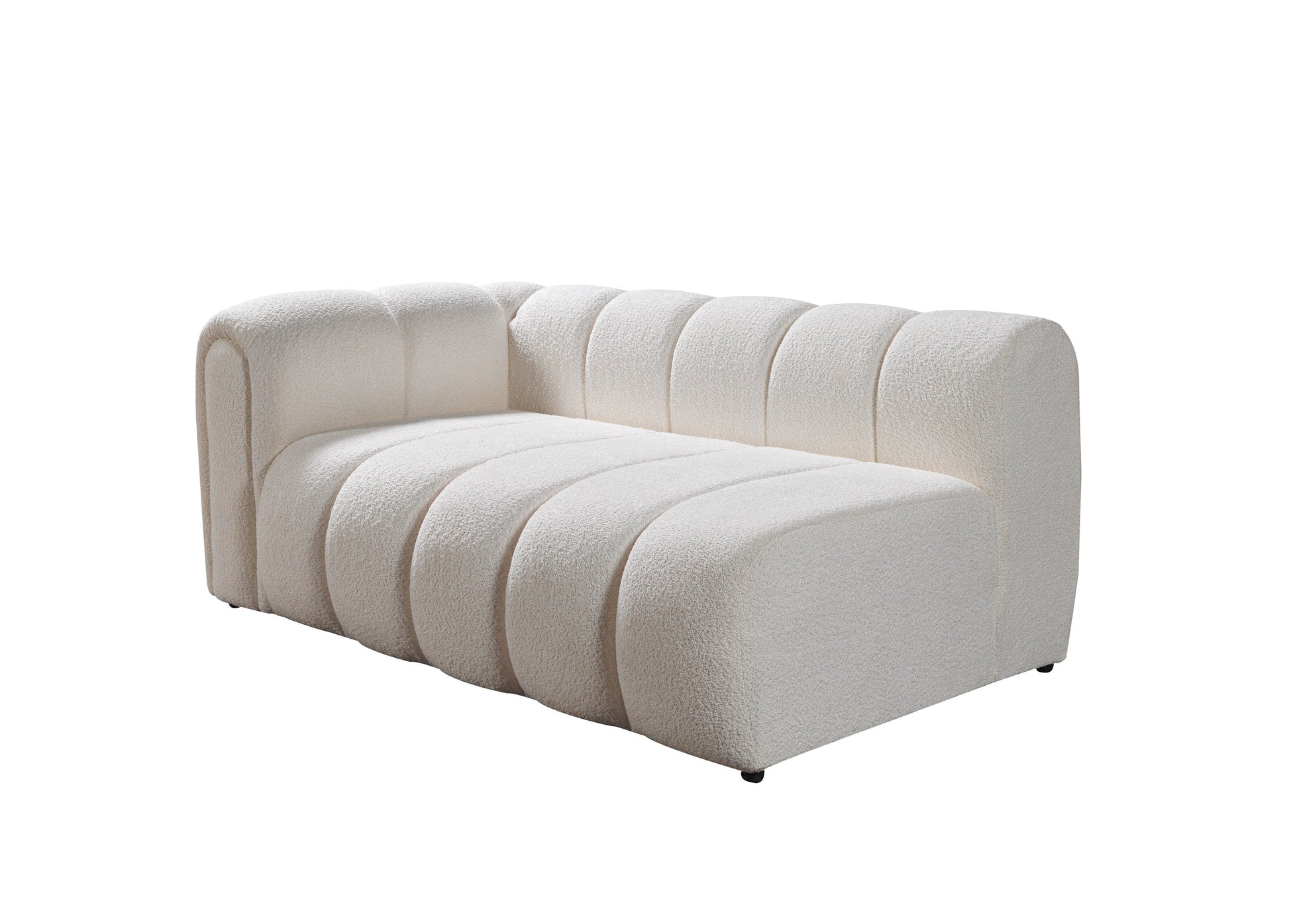Lis Ivory Boucle RAF 115" Sectional