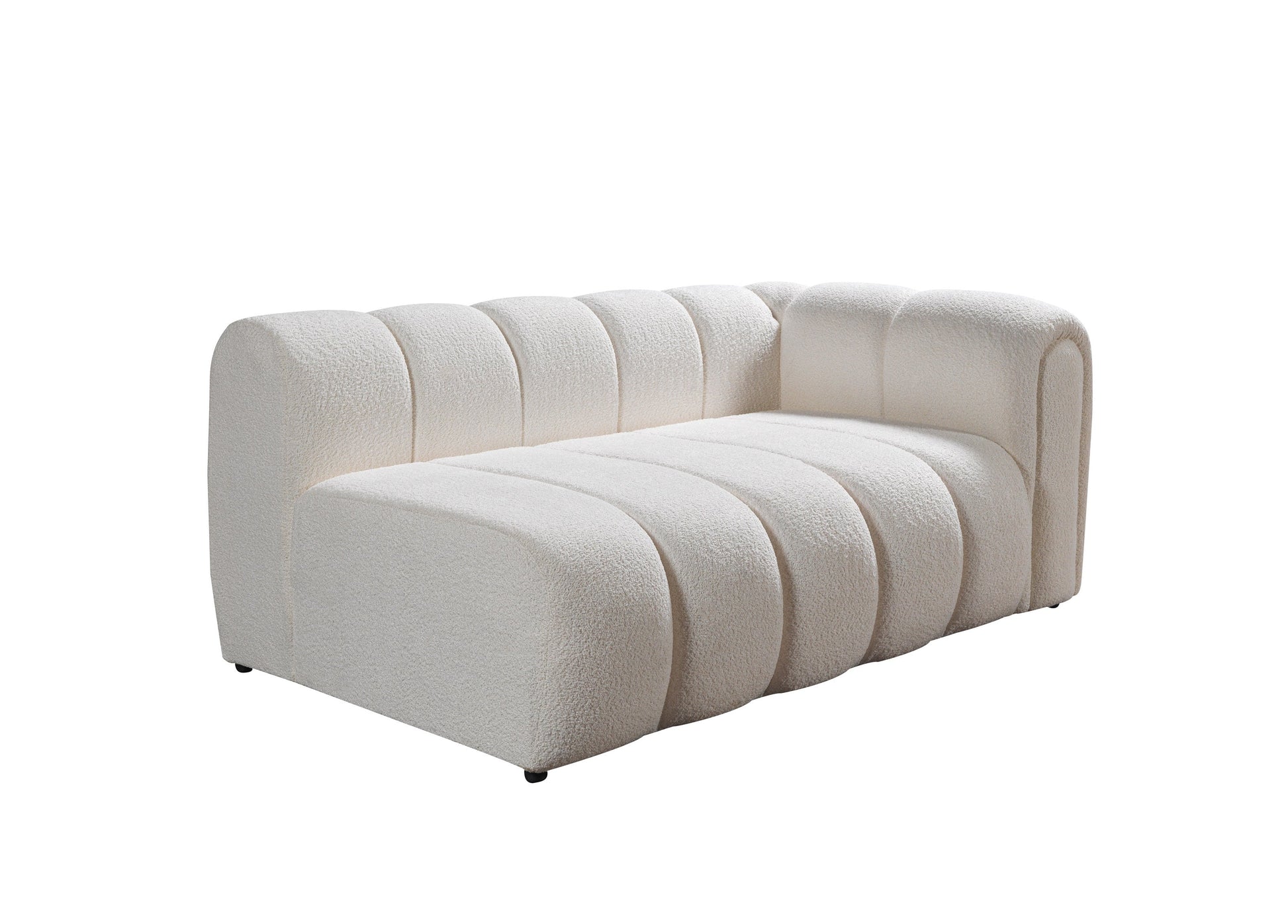 Lis Ivory Boucle LAF 115" Sectional