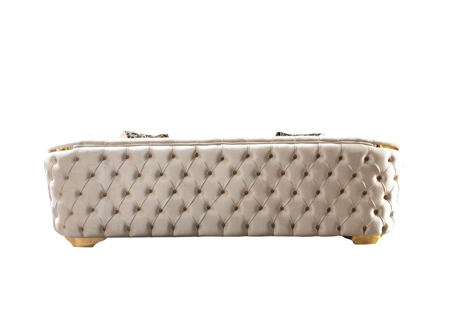 Lupino Ivory Velvet Sofa 98" & Loveseat 79"