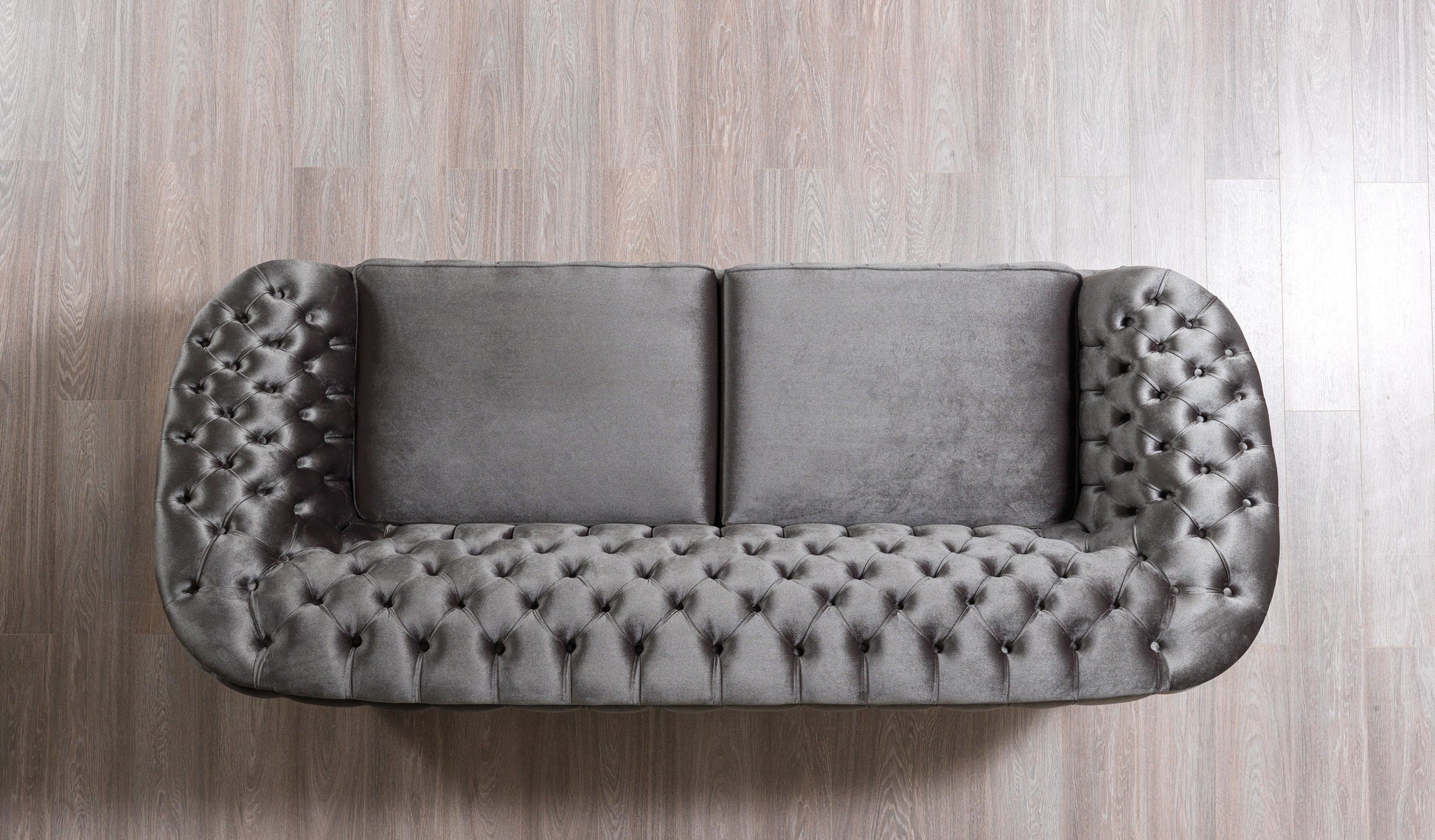 Lupino Gray Velvet Sofa 98" & Loveseat 79"
