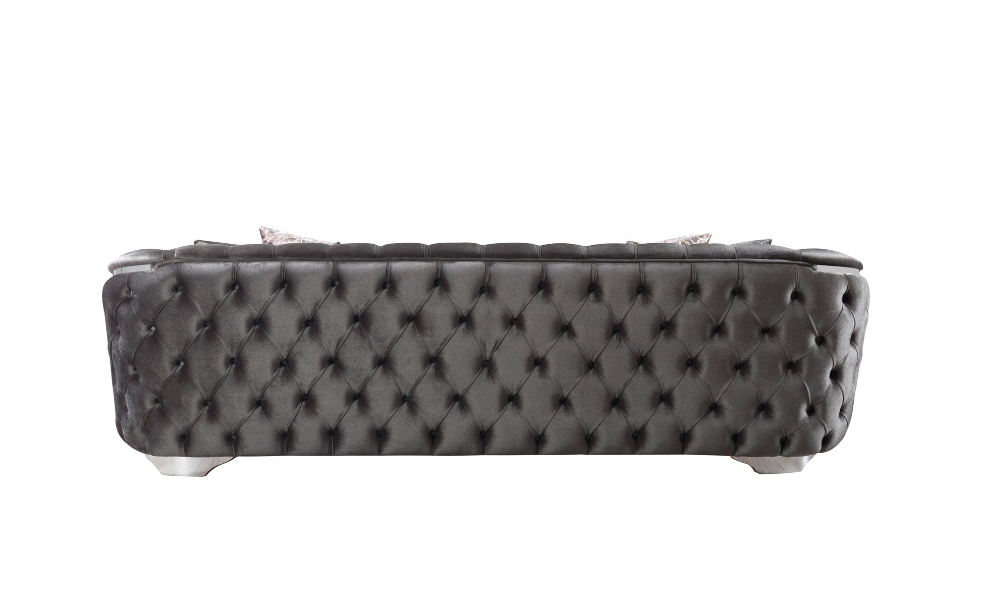 Lupino Gray Velvet Sofa 98" & Loveseat 79"