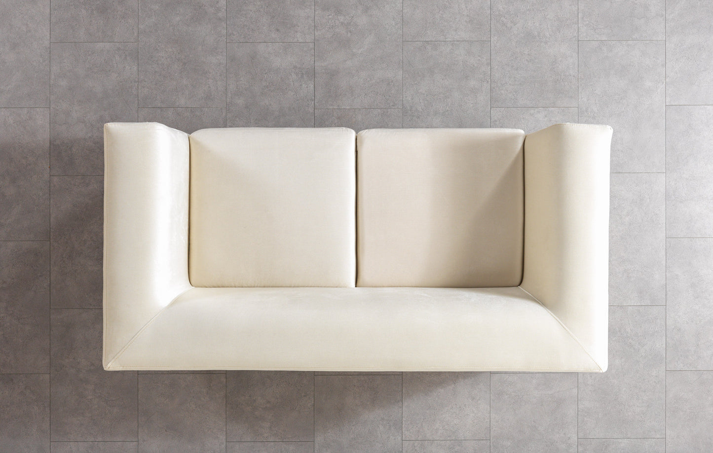 Anica Ivory Velvet Sofa 92" & Loveseat 76"