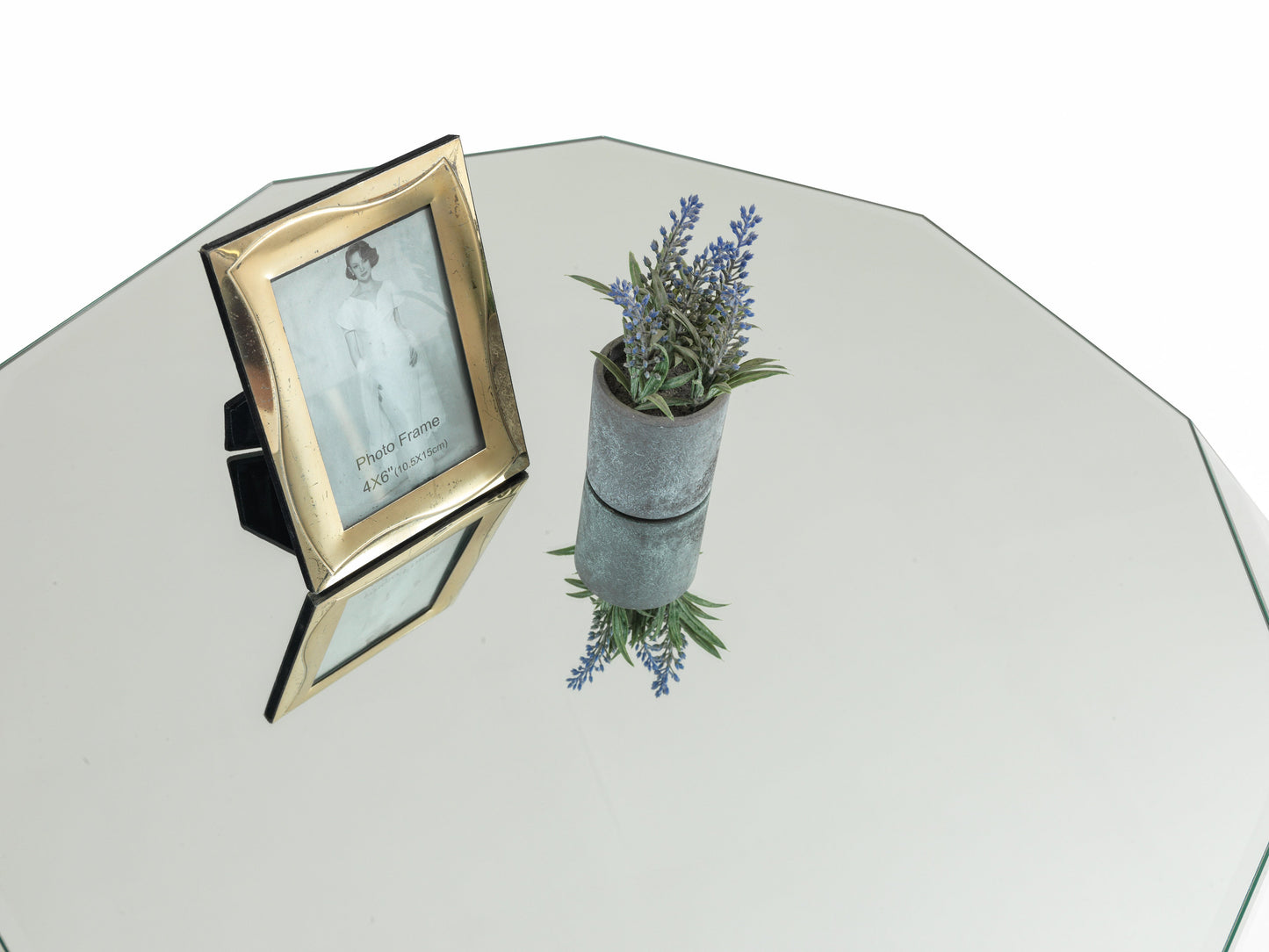 Diamond Mirrored  Coffee Table
