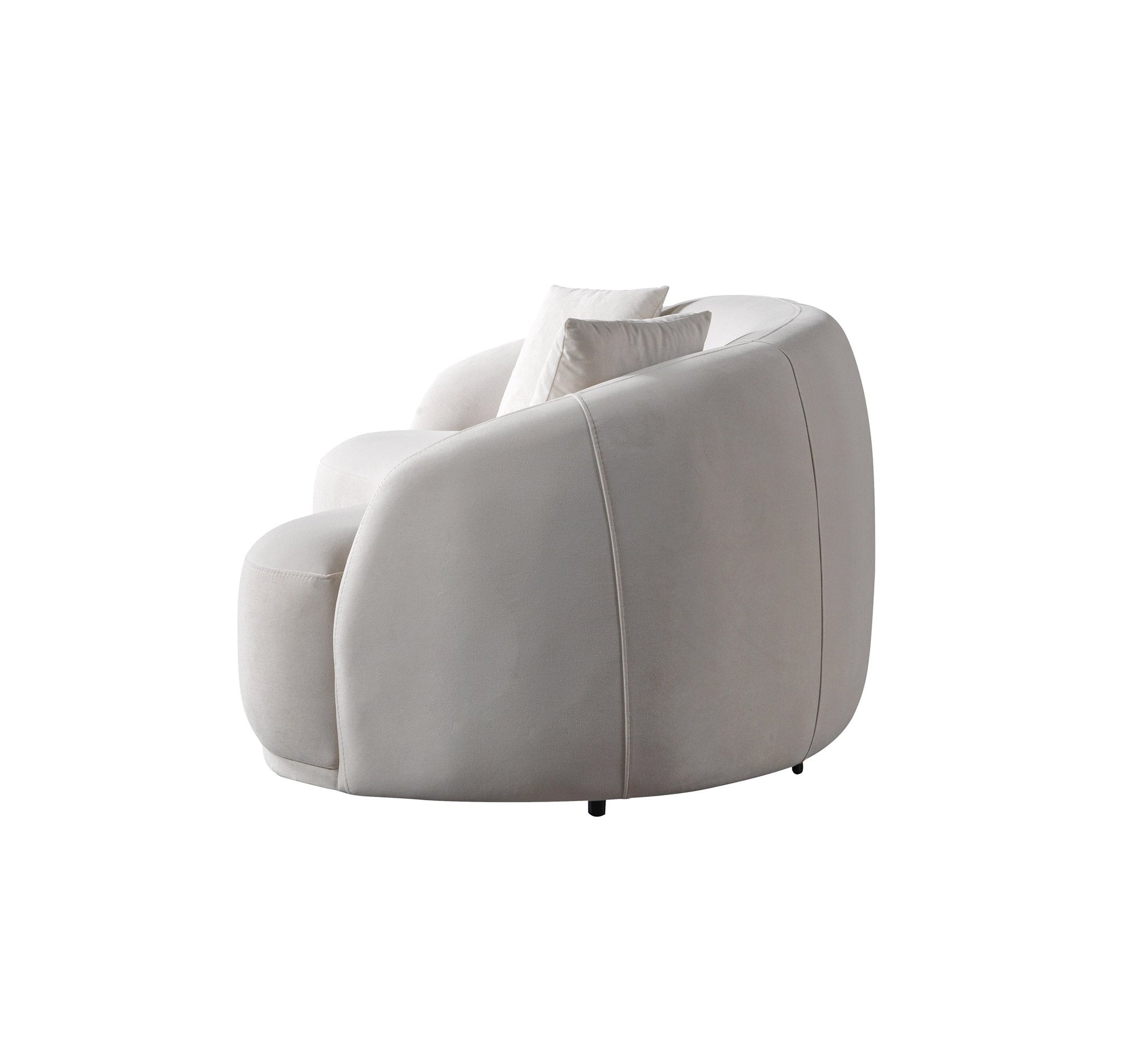 Bonita Ivory Velvet Sofa 91" & Loveseat 81"