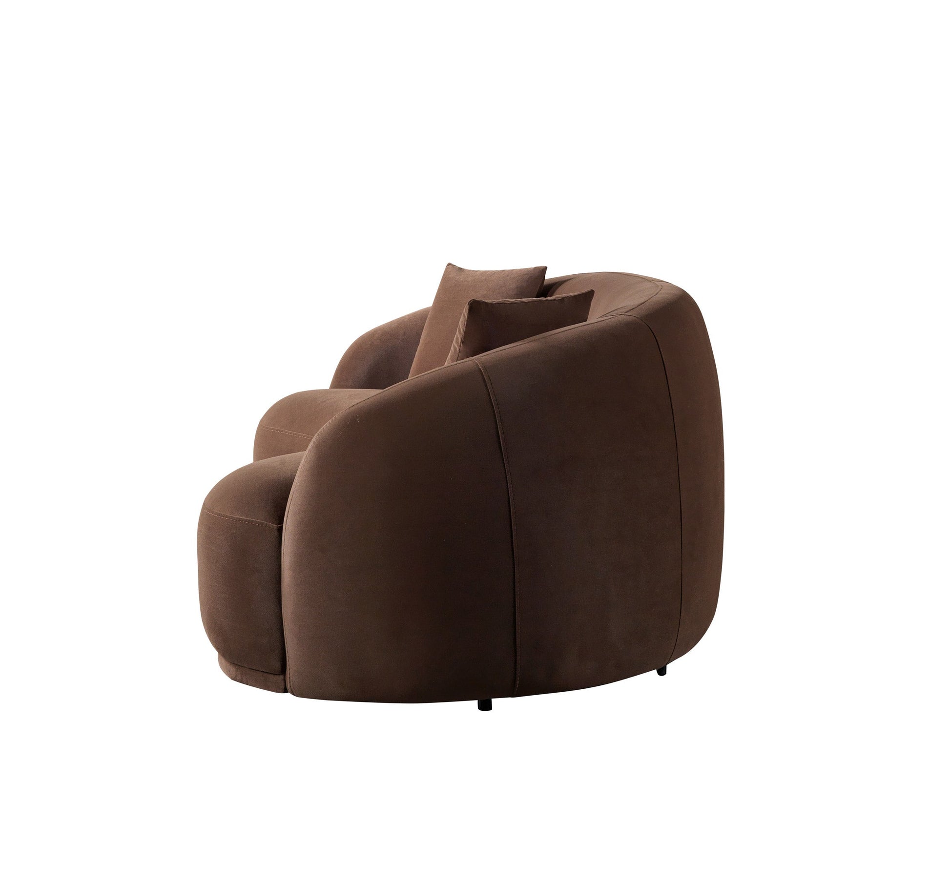 Bonita Coffee Velvet Sofa 91" & Loveseat 81"
