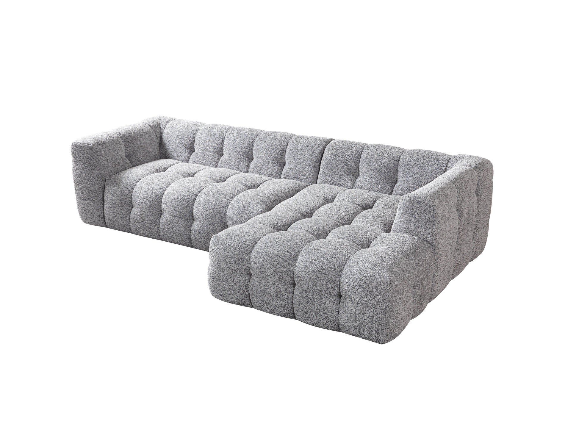 Ivy Gray Boucle RAF 110" Sectional