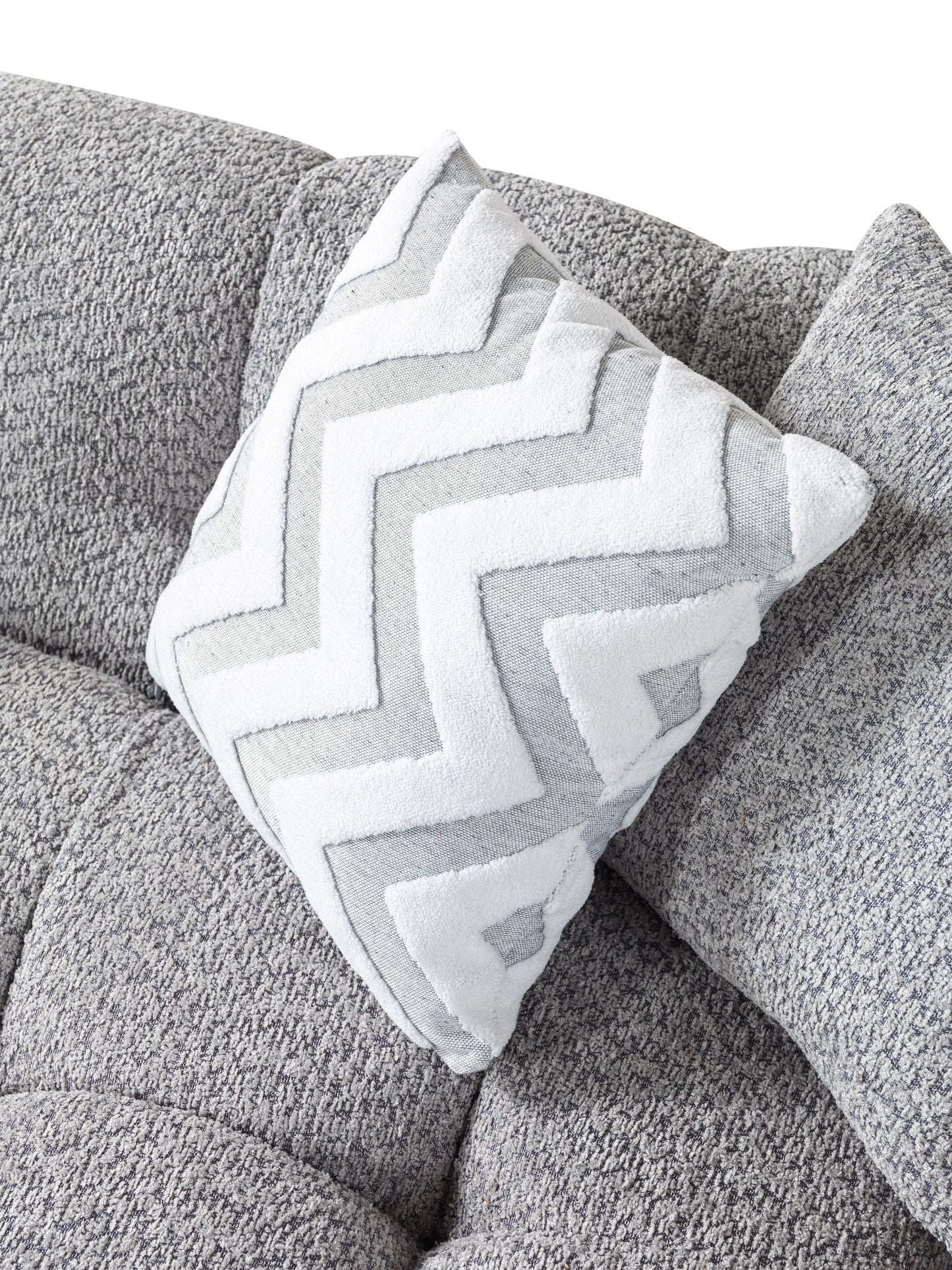 Ivy Gray Boucle RAF 110" Sectional
