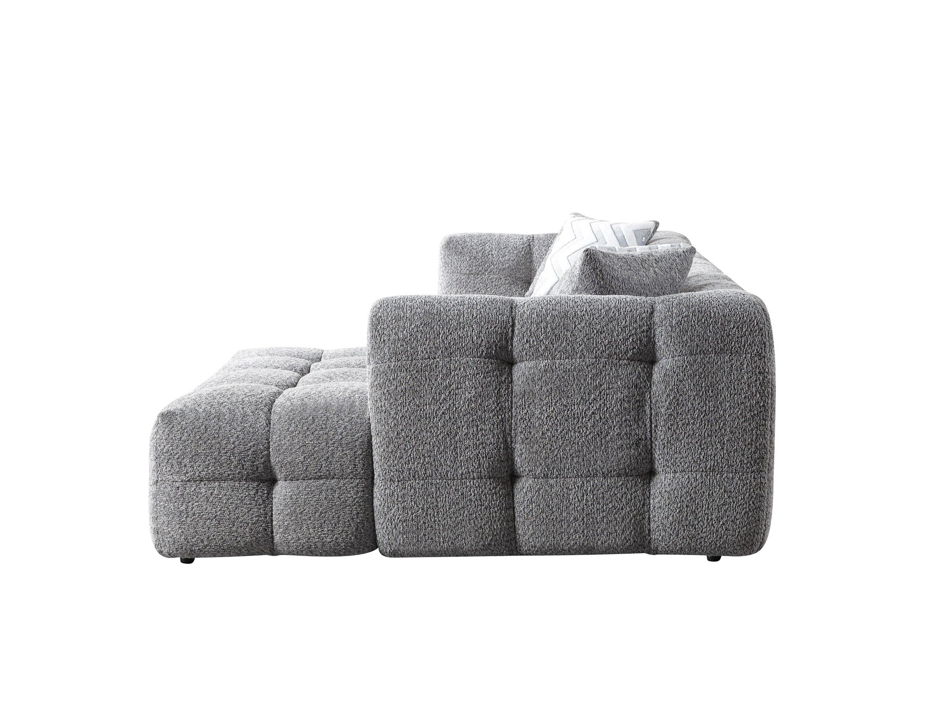 Ivy Gray Boucle RAF 110" Sectional