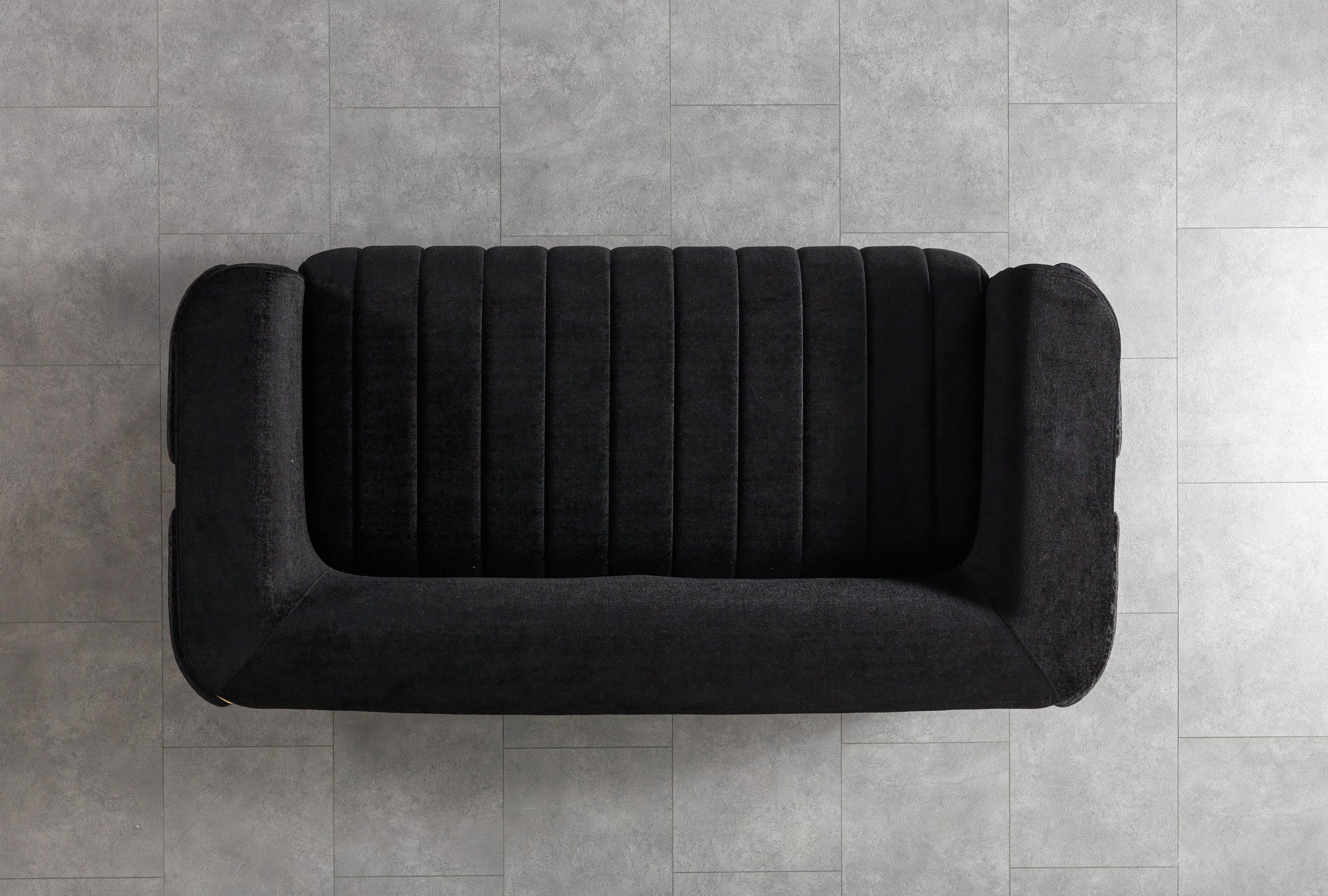 Carlina Black Velvet Sofa & Loveseat