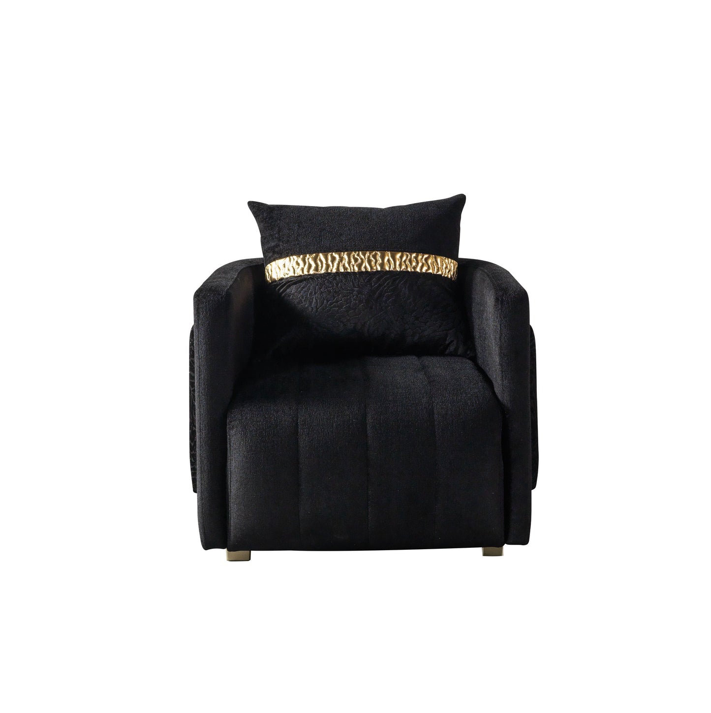 Carlina Black Velvet Chair