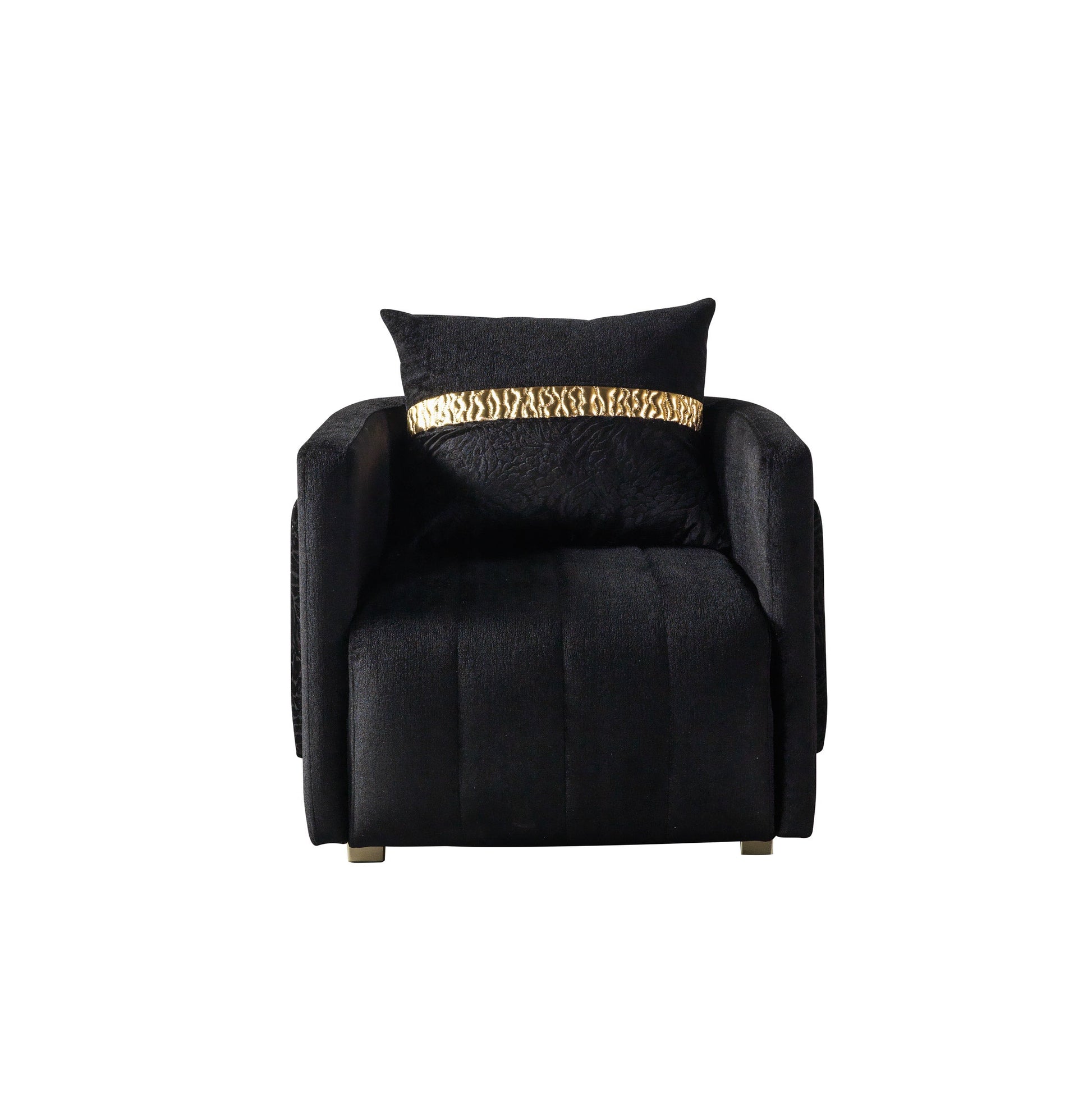 Carlina Black Velvet Chair
