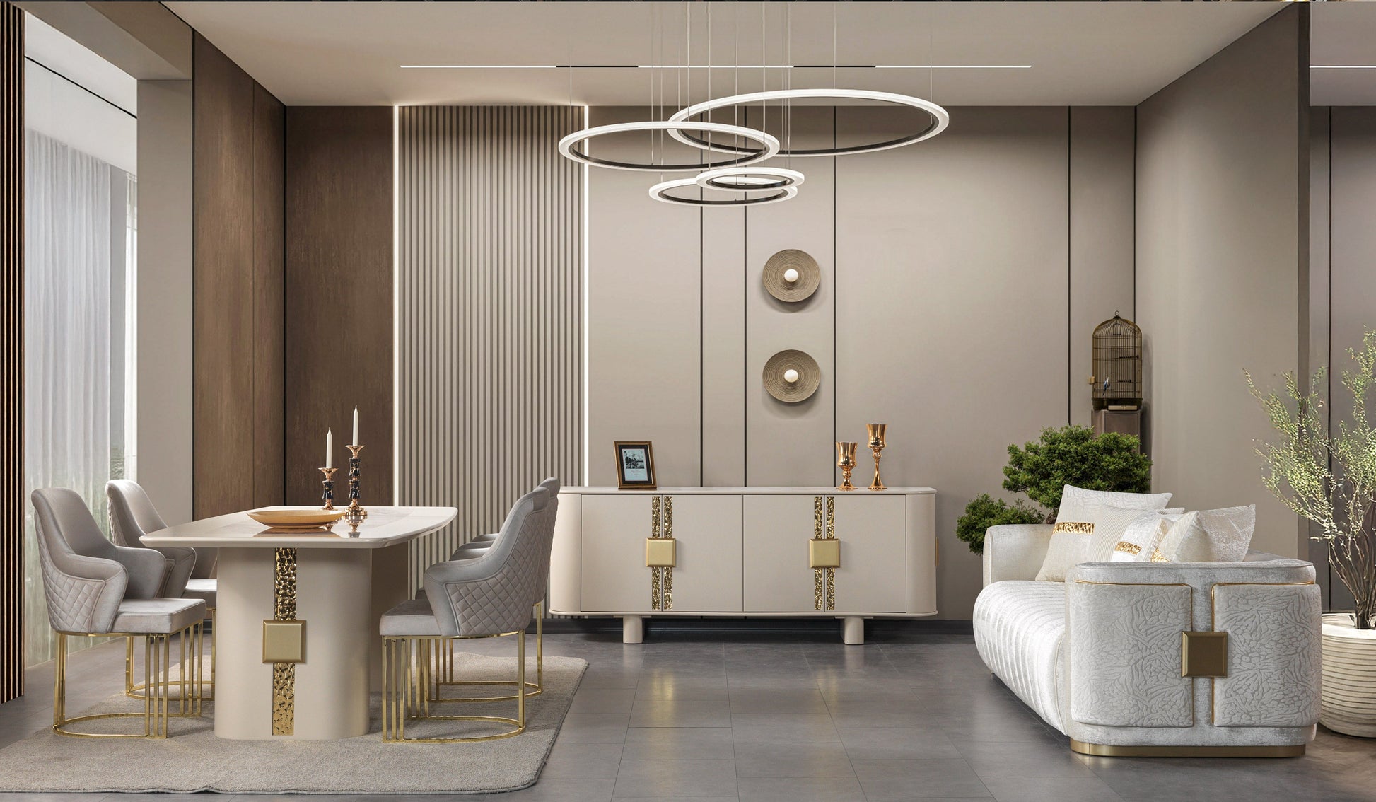 Carlina Ivory Dining Server