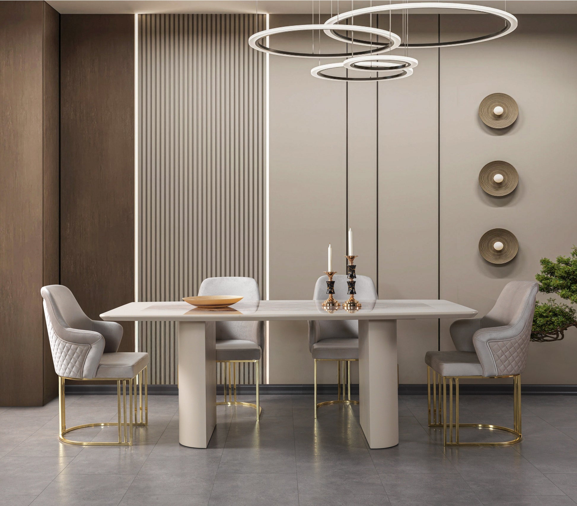 Carlina Ivory 7-Piece Dining Set