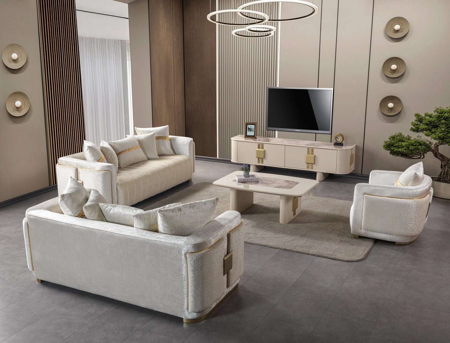 Carlina Ivory Coffee Table