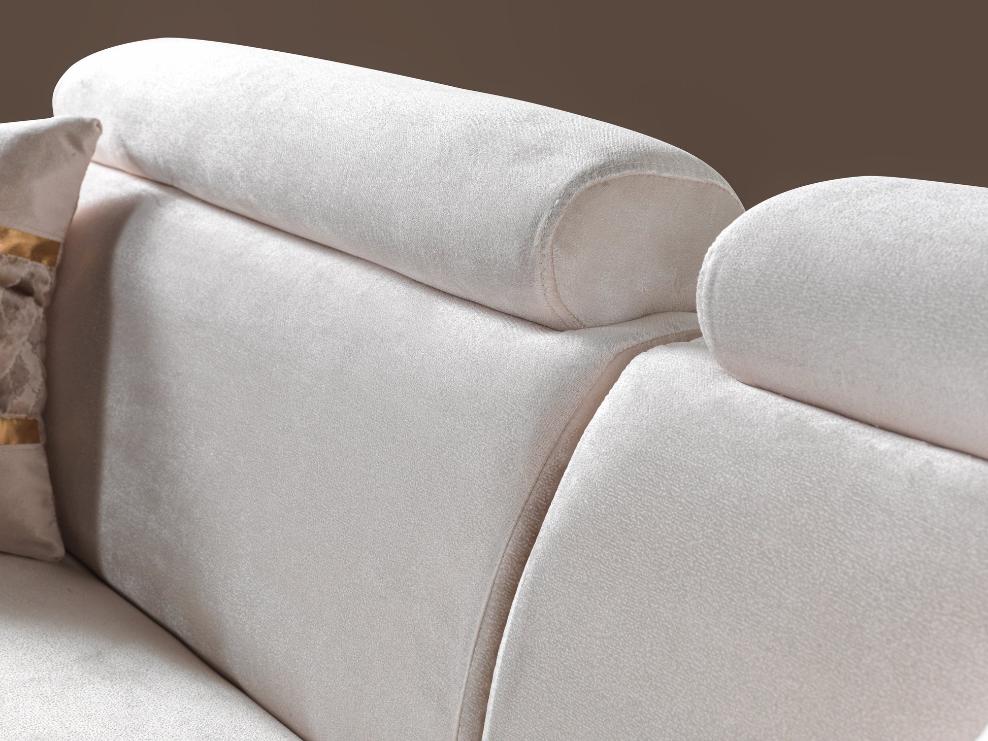 Fabiana Ivory Velvet Sofa