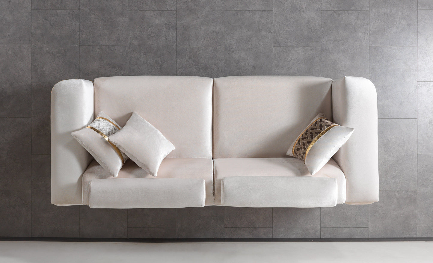 Fabiana Ivory Velvet Sofa & Loveseat