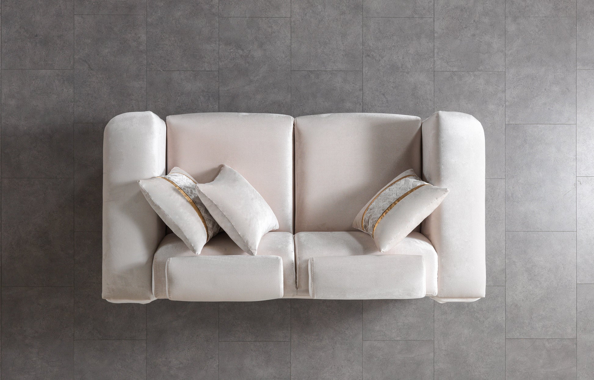Fabiana Ivory Velvet Sofa & Loveseat