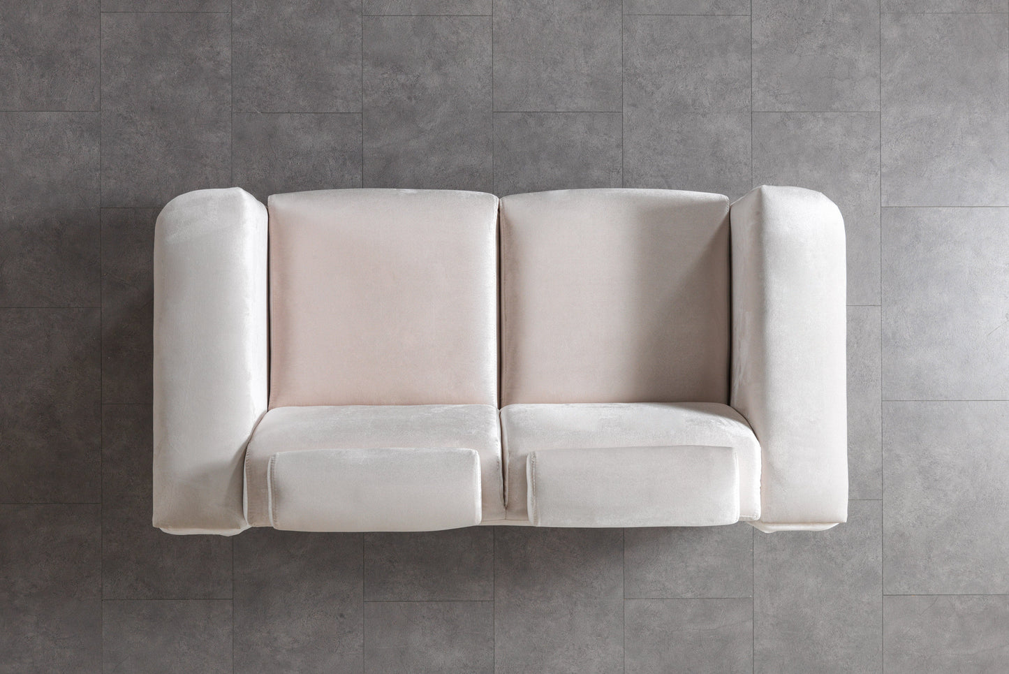 Fabiana Ivory Velvet Loveseat