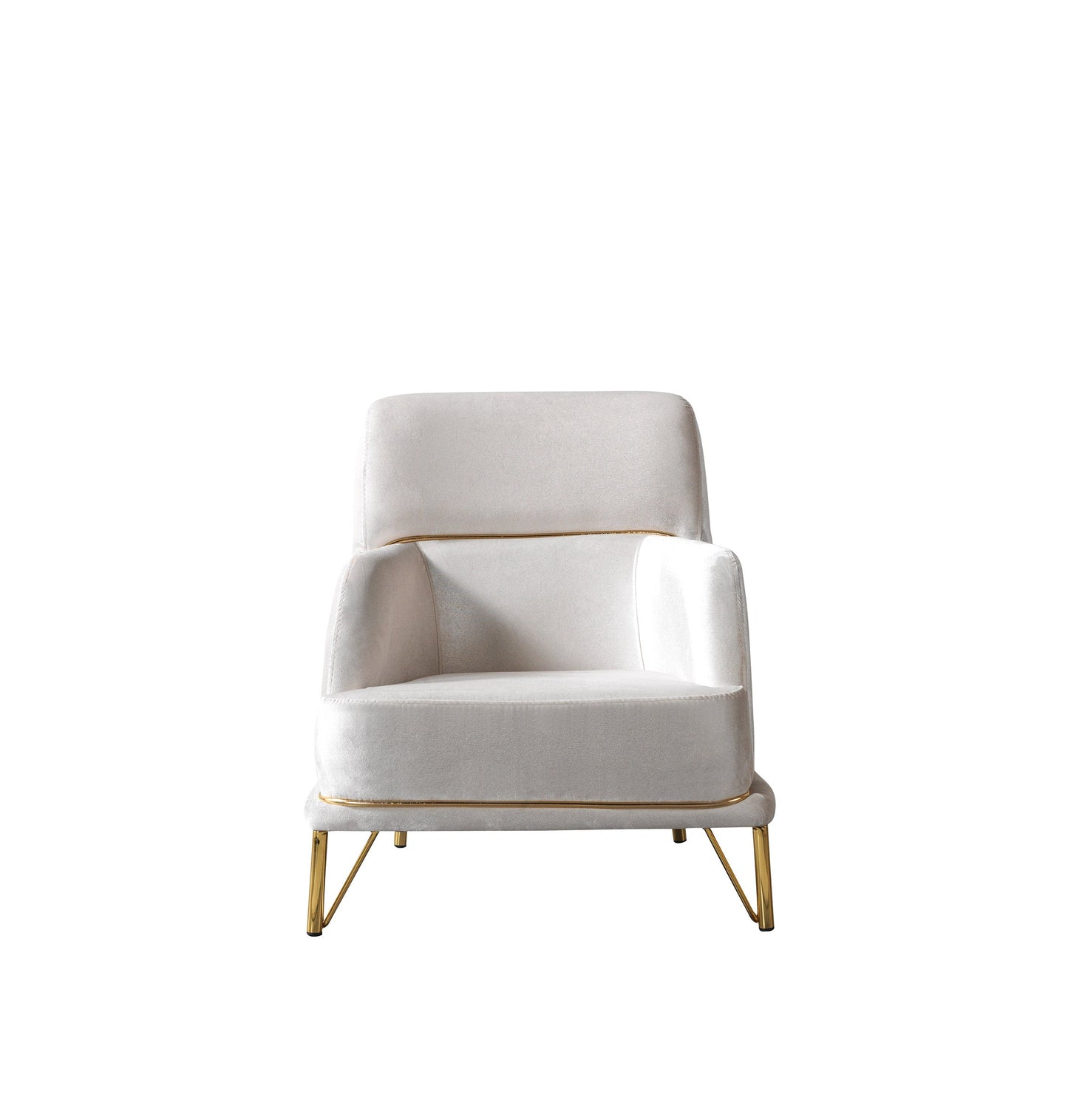 Fabiana Ivory Velvet Sofa & Loveseat