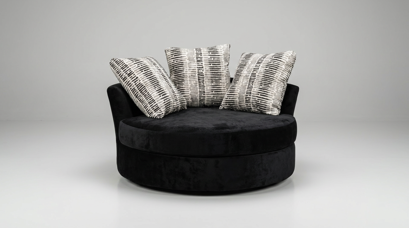 S1025 Swivel Chair (Black)