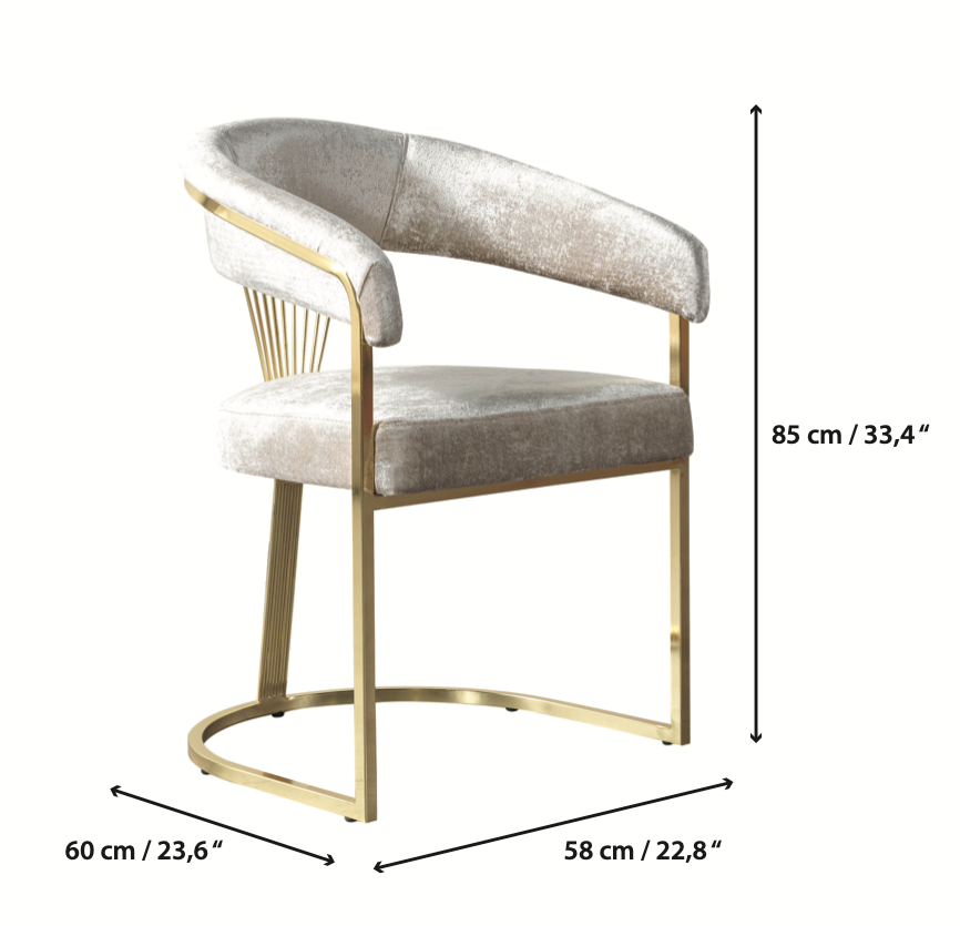 Santana Ivory Dining Chair, Set of 2