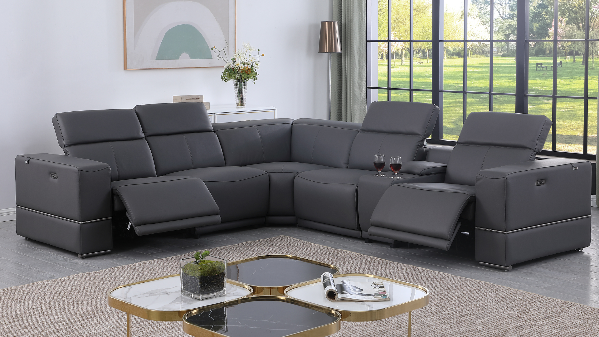 MI-1122 Franco 6pcs Dark Grey (2 Power)
