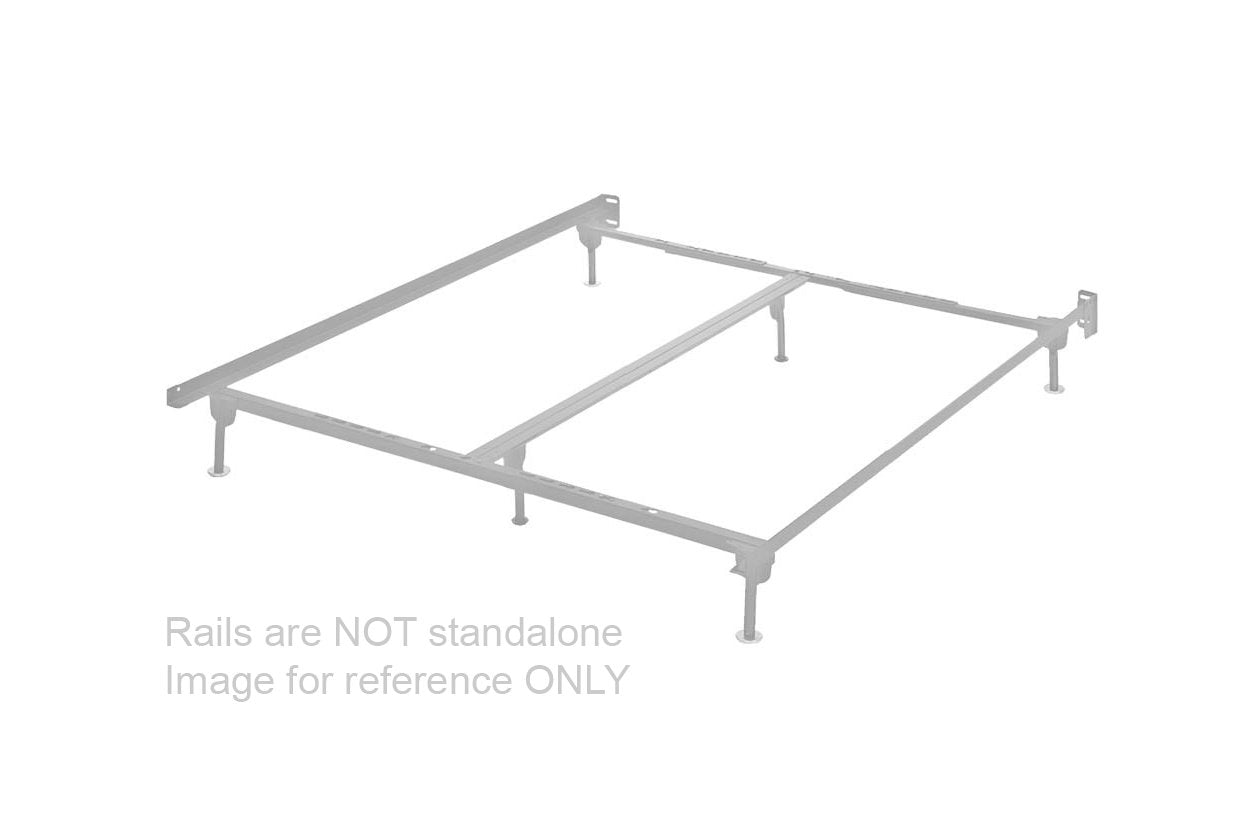 Adinton Brown Queen Panel Rails with Roll Slats