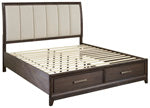 Brueban Brown King/California King Storage Footboard