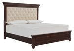 Brynhurst Dark Brown King Panel Rails