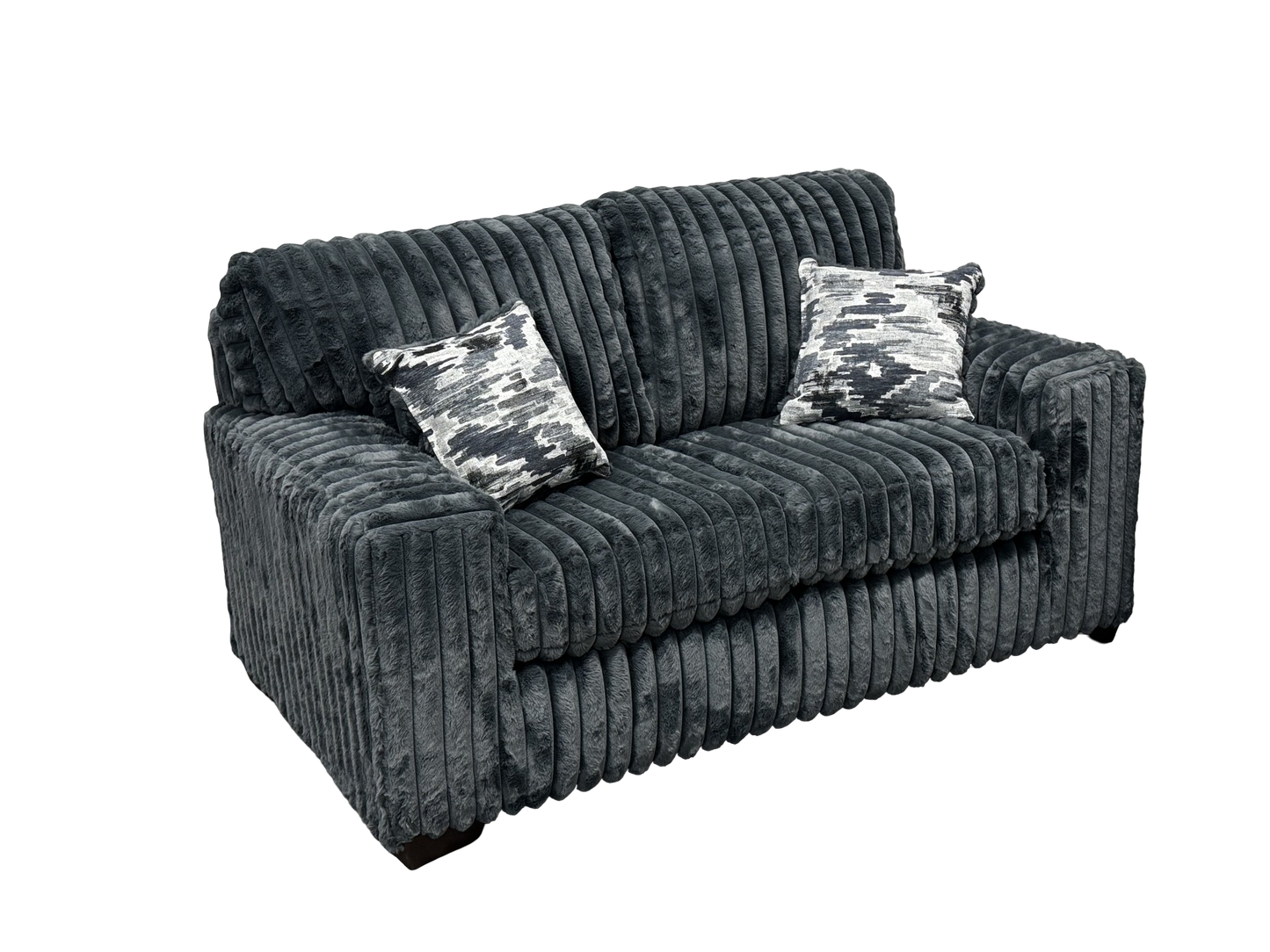 S319 Sofa and Loveseat (Charcoal)