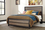 Harlinton Warm Gray/Charcoal Queen Panel Footboard
