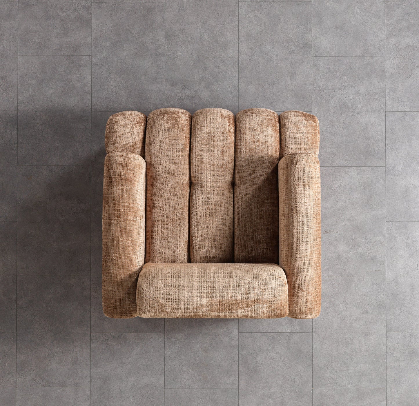 Yulia Coffee Boucle Chair