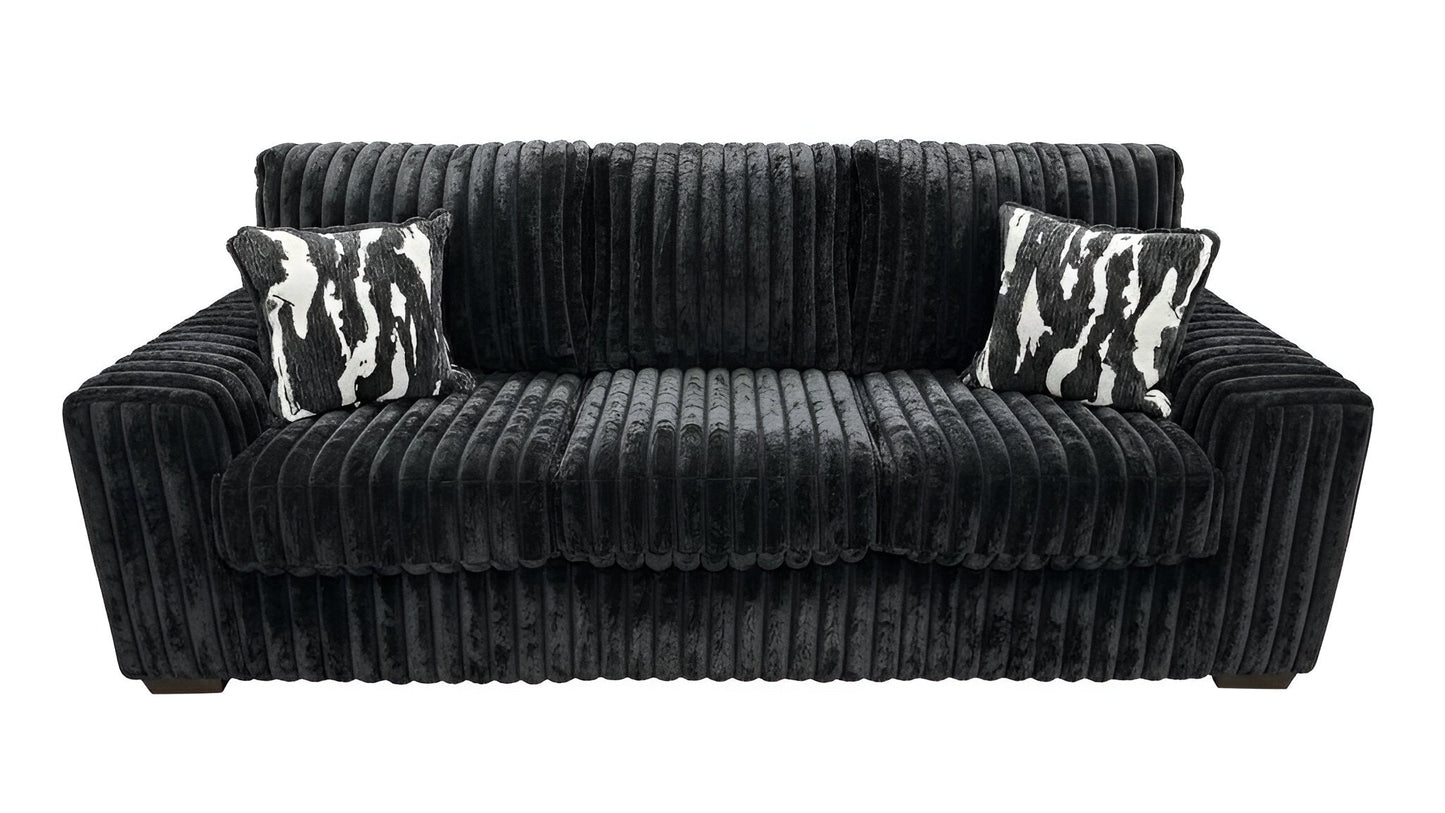 S319 Sofa and Loveseat (Black)