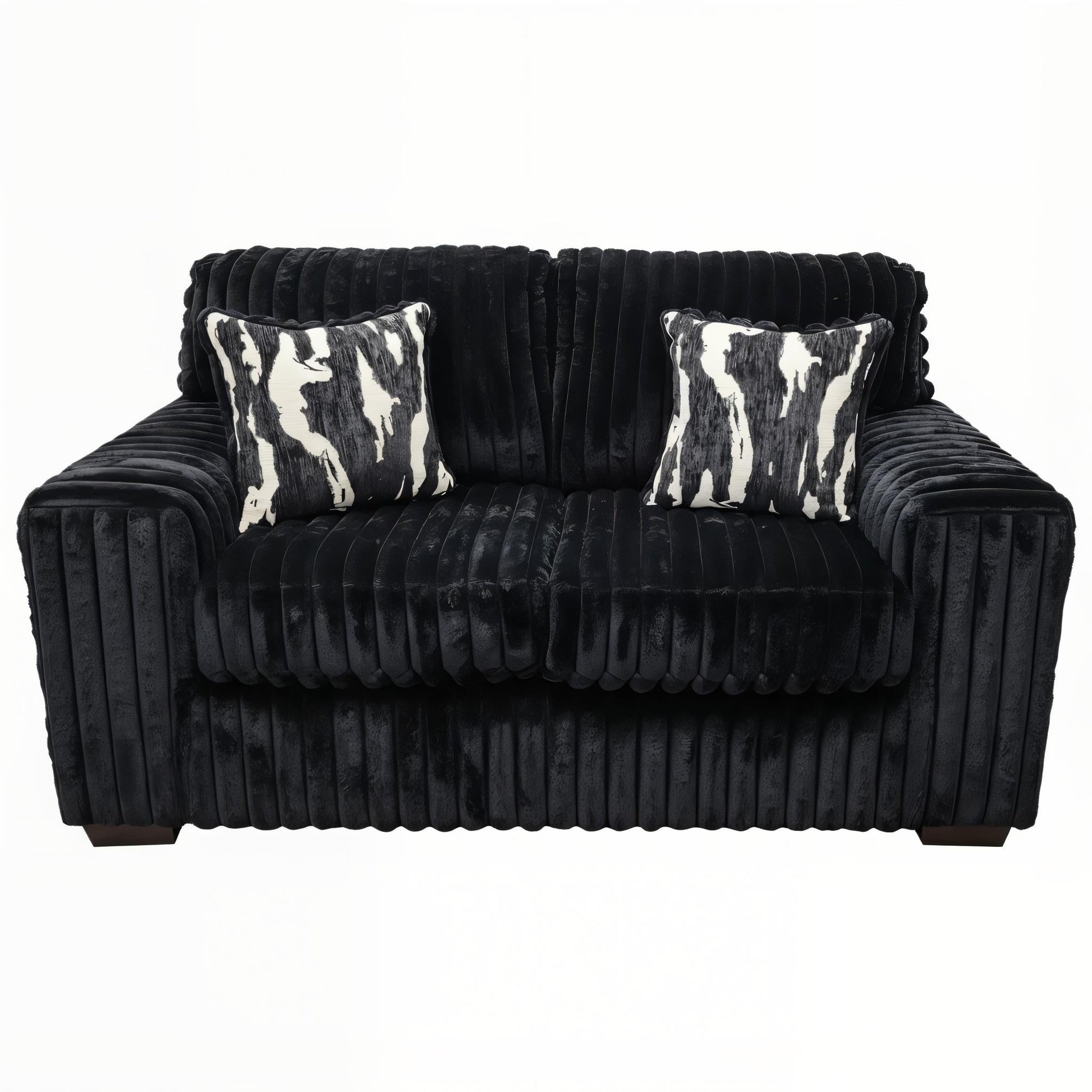 S319 Sofa and Loveseat (Black)