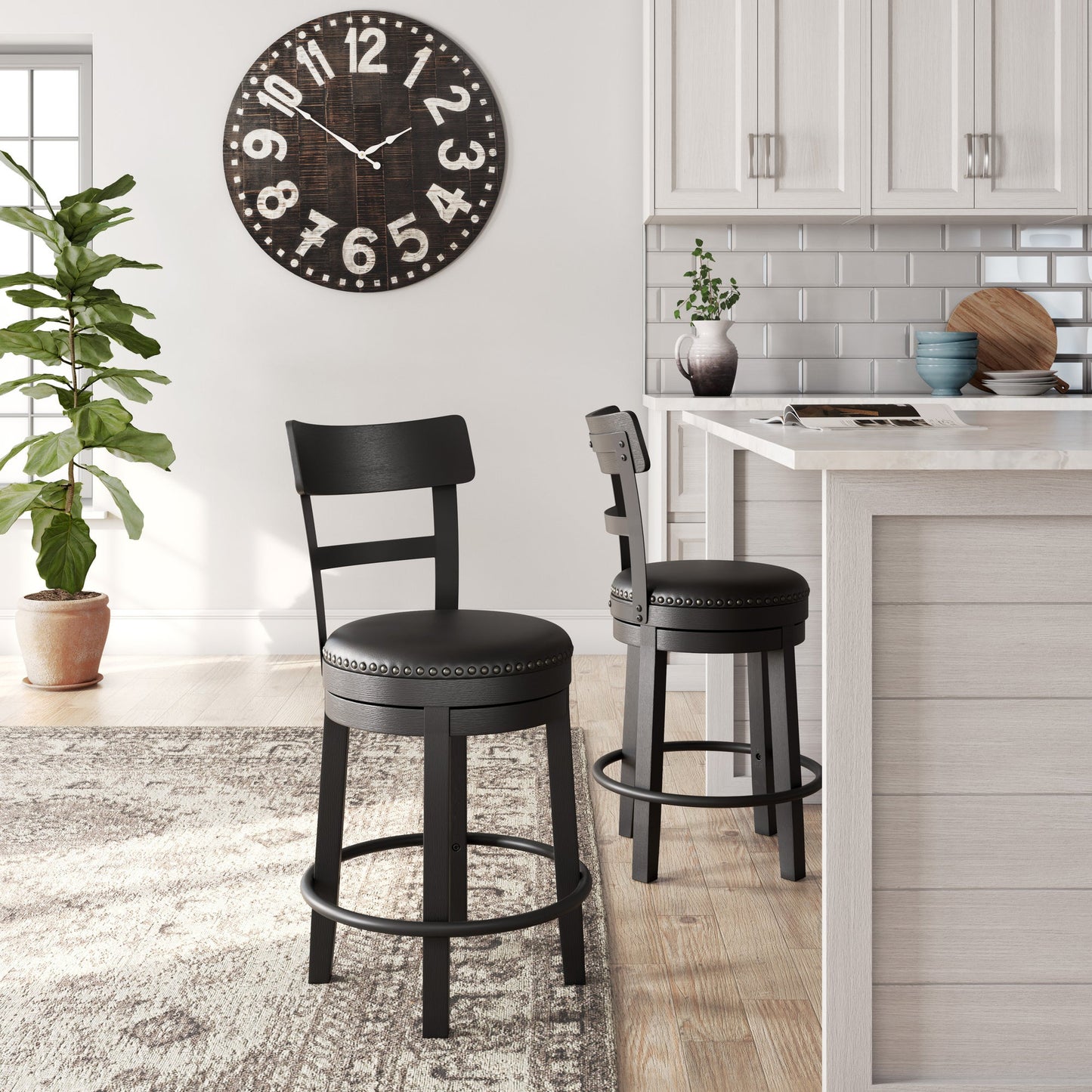 D546-624 - 24" COUNTERHEIGHT Swivel Barstool (ETA: 5/27)
