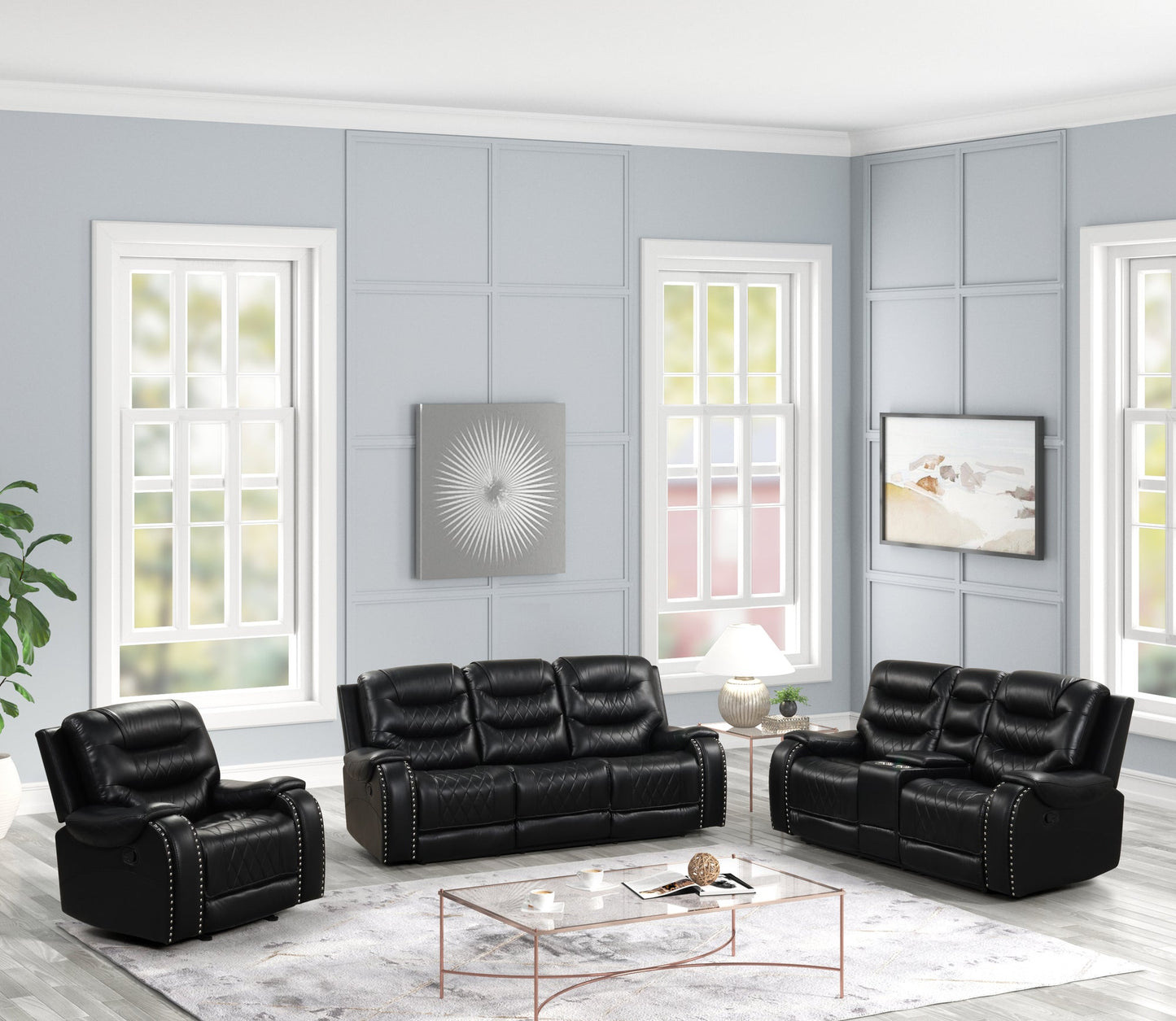 Ashley2001 OVERSIZED 3PC Reclining Set