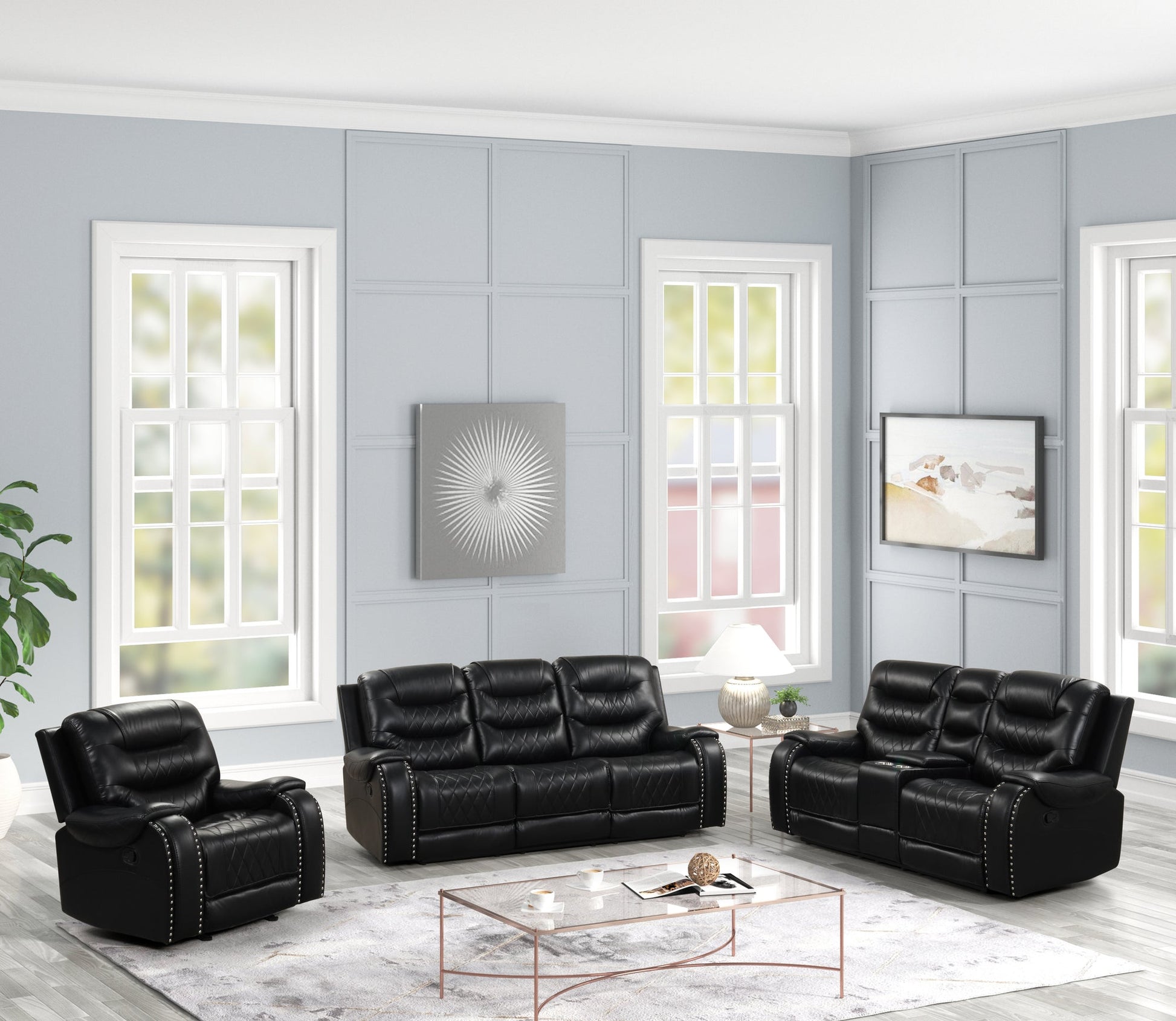 Ashley2001 OVERSIZED 3PC Reclining Set