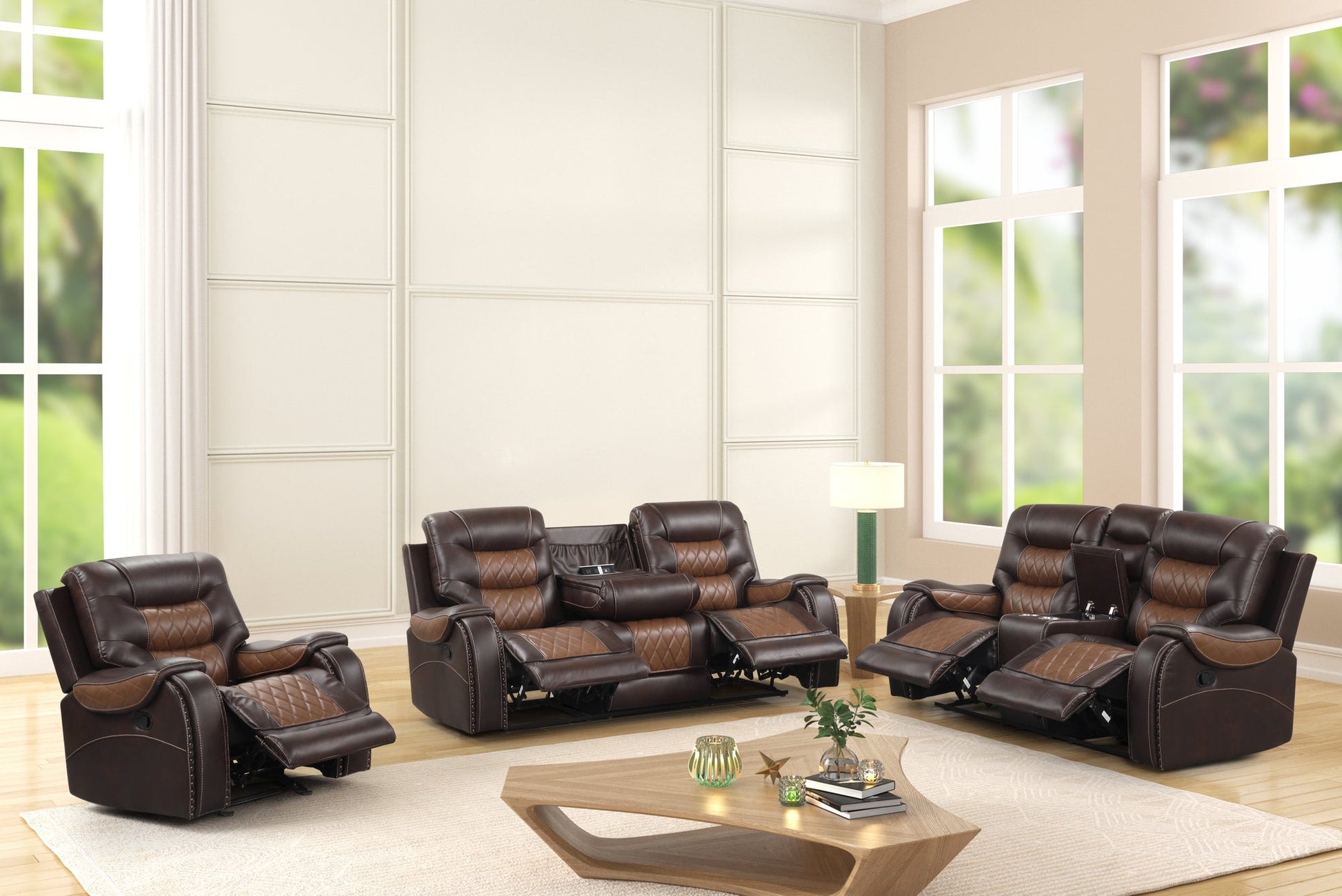 Ashley1001 OVERSIZED 3PC Reclining Set