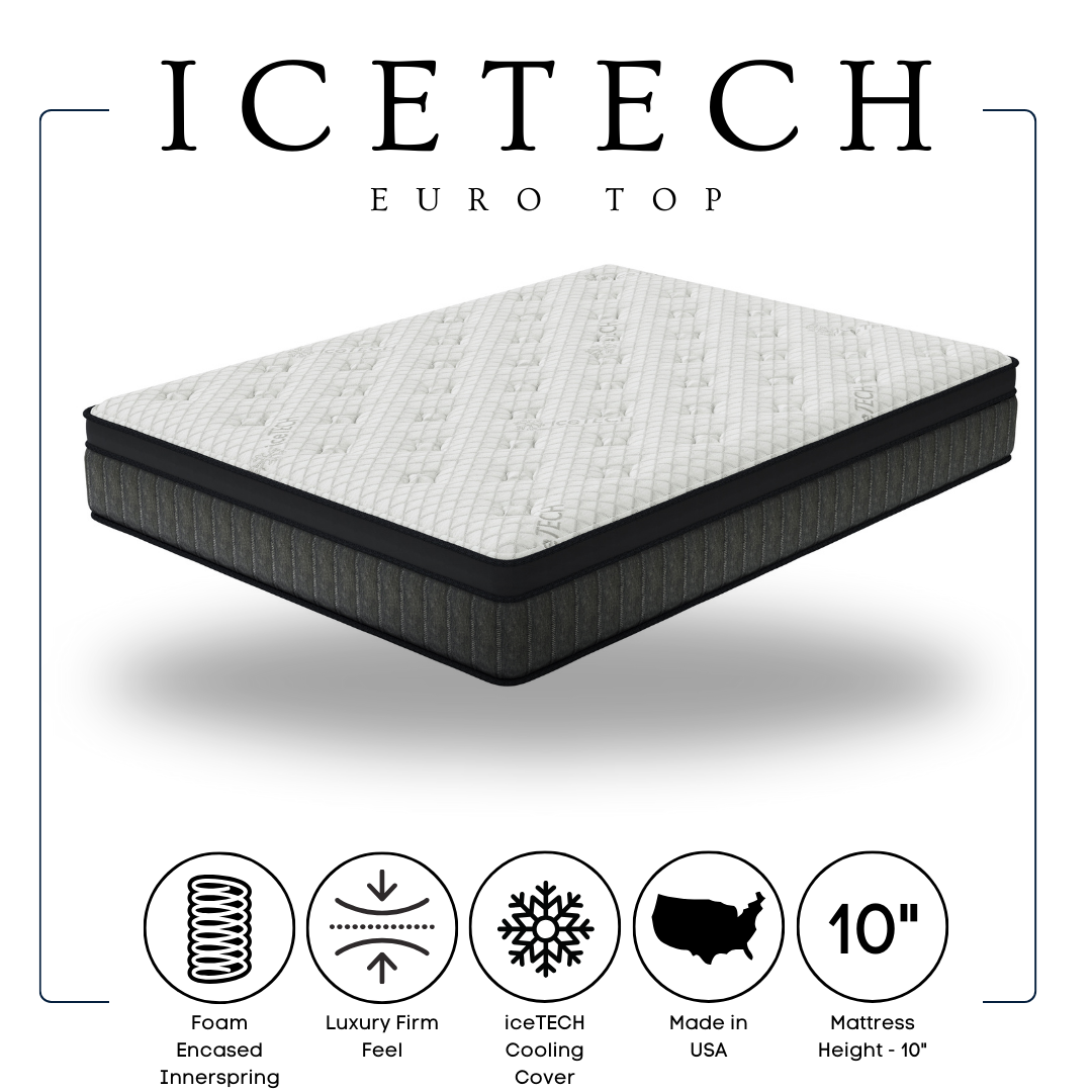 ICETECH - 10" Euro Top - Twin, Full, Queen, King